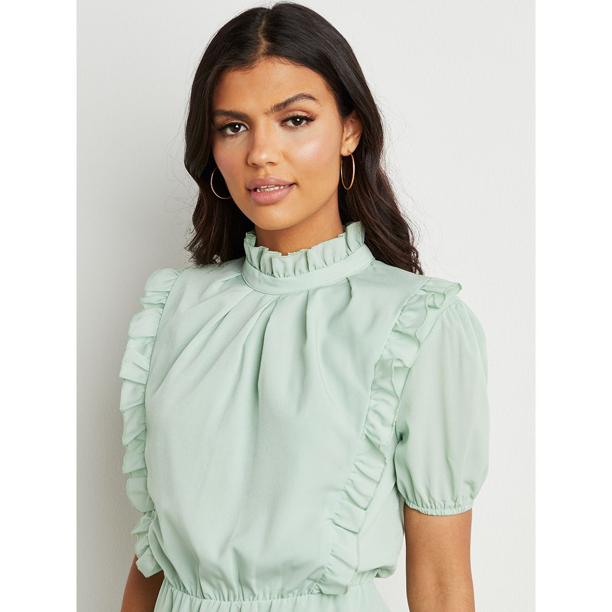 فستان بكسرات وكشكش من ستايلي-women-clothing-dresses-image-2
