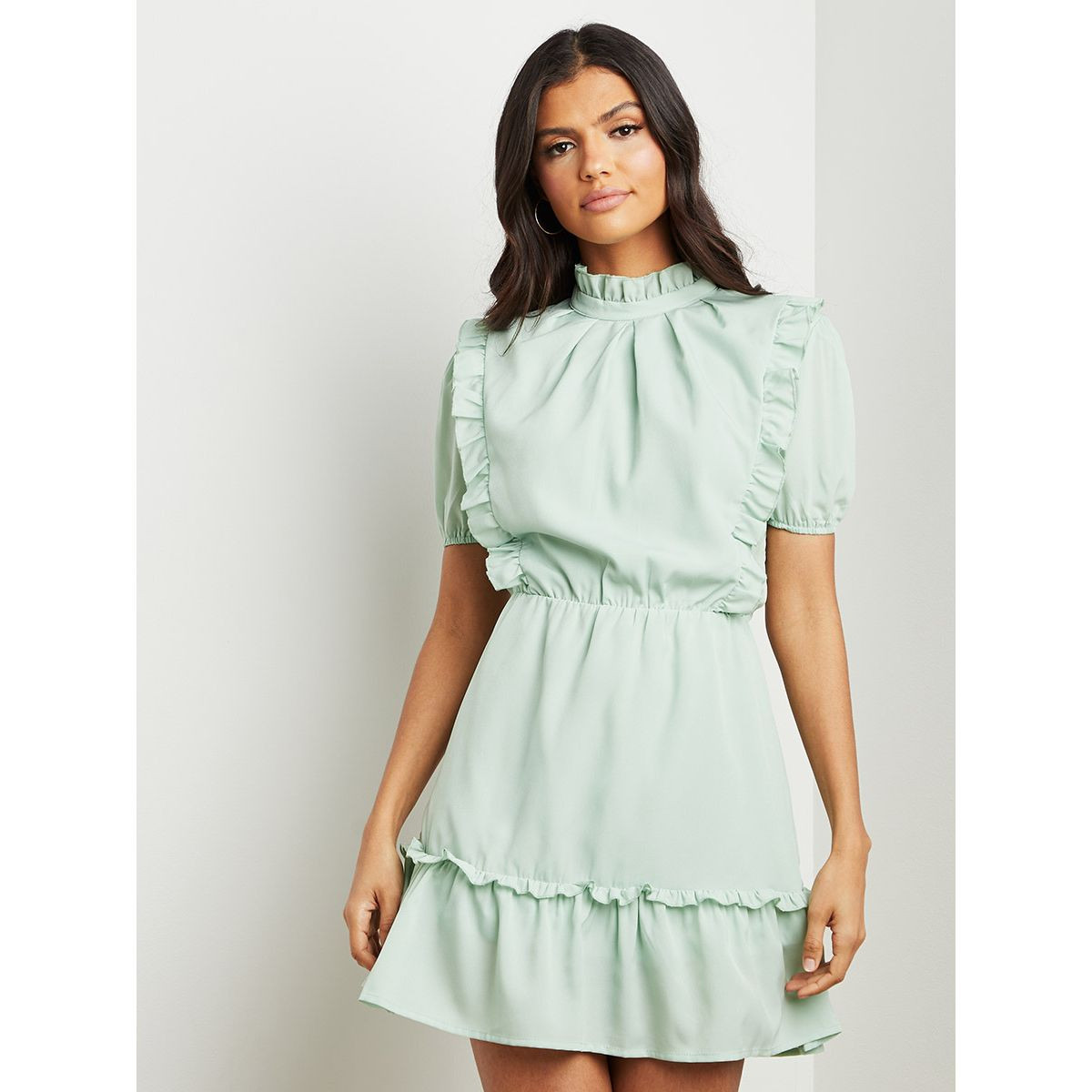 فستان بكسرات وكشكش من ستايلي-women-clothing-dresses-image-5