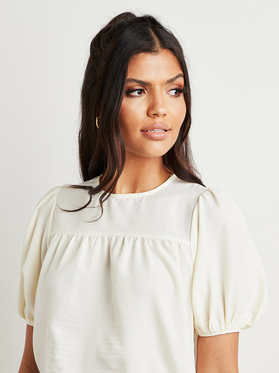 بلوزة بارزة الملمس بأكمام طويلة من ستايلي-women-clothing-shirtsandblouses-blouses-image-4