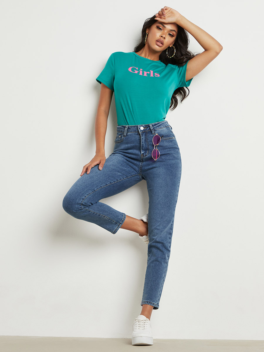Styli Girls Printed Short Sleeves Regular Fit T-shirt-women-clothing-tshirts-image-3