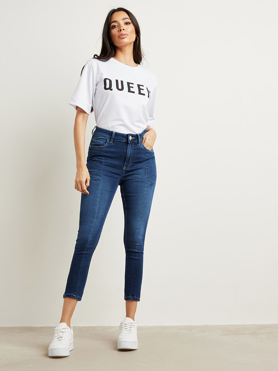 تيشيرت مطبوع بقصة واسعة من ستايلي-women-clothing-tshirts-image-2