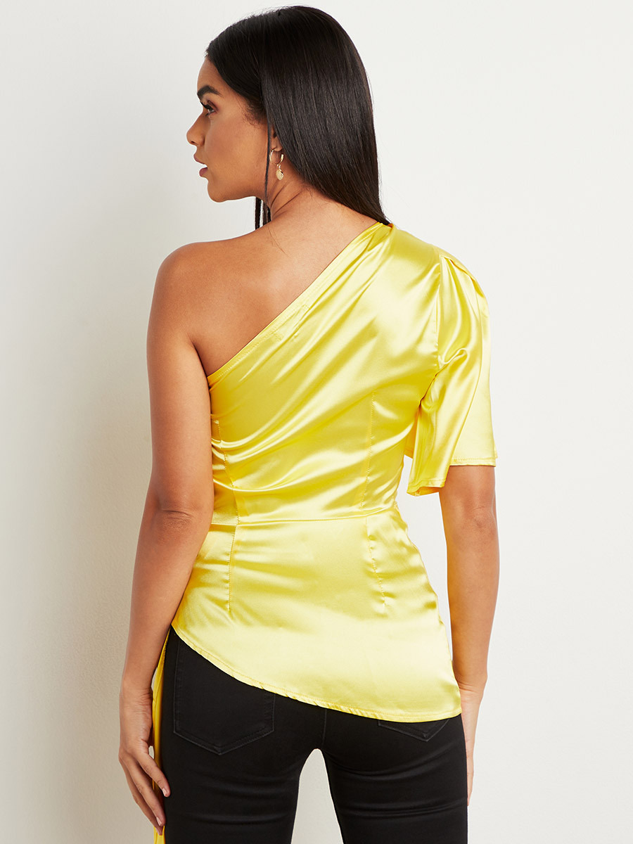 بلوزة لامعة بكتف مكشوف من ستايلي-women-clothing-shirtsandblouses-blouses-image-3