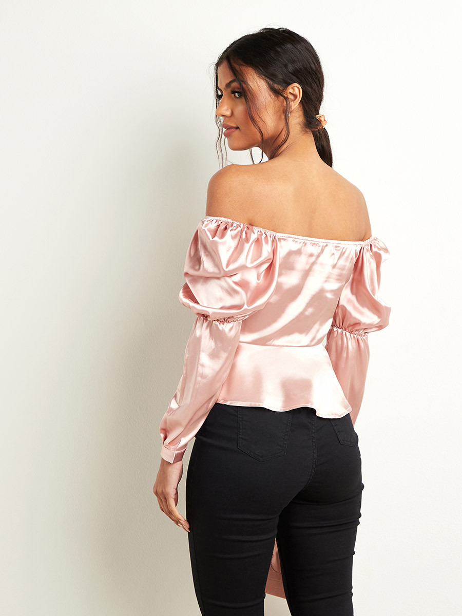 بلوزة بكتف مكشوف وسحّاب إغلاق من ستايلي-women-clothing-shirtsandblouses-blouses-image-5