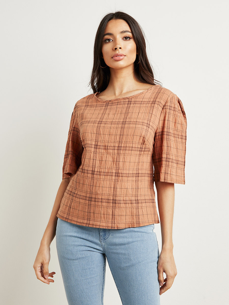 بلوزة مطبوعة بقصة واسعة من ستايلي-women-clothing-shirtsandblouses-blouses-image-3
