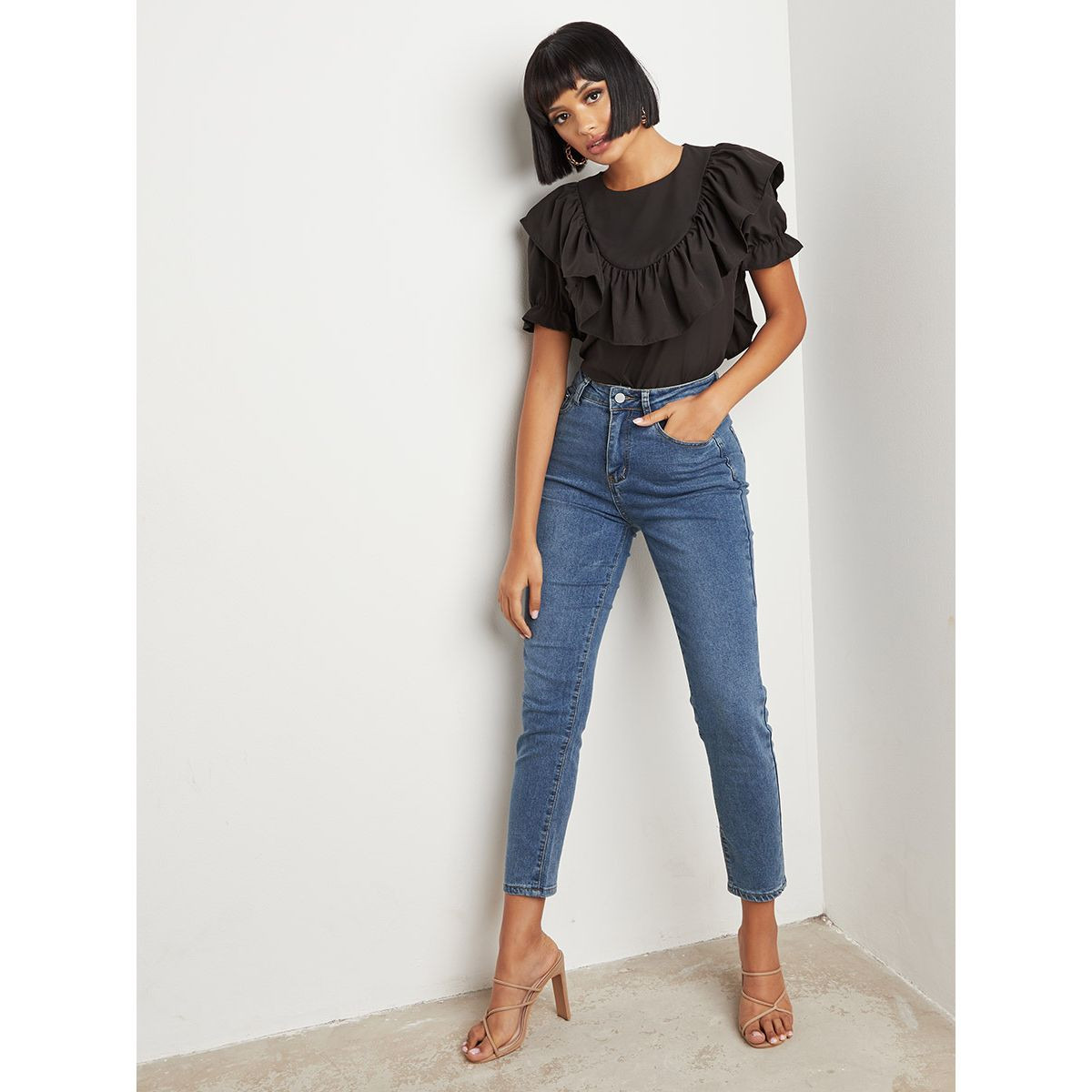 Styli Extreme Frill Puff Sleeves Top-women-clothing-shirtsandblouses-blouses-image-2