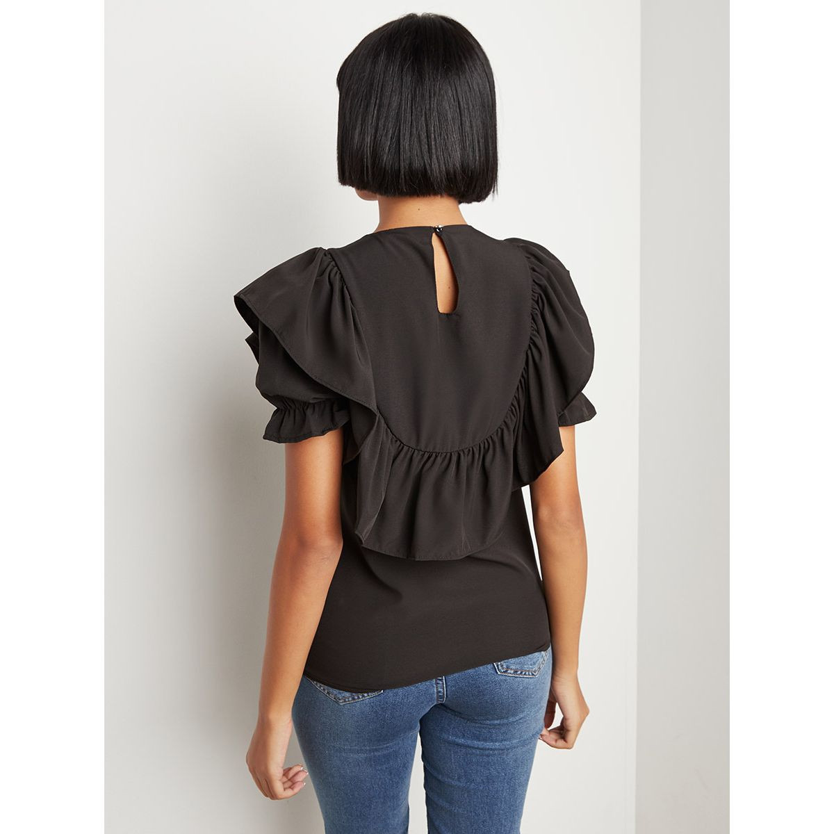 Styli Extreme Frill Puff Sleeves Top-women-clothing-shirtsandblouses-blouses-image-4