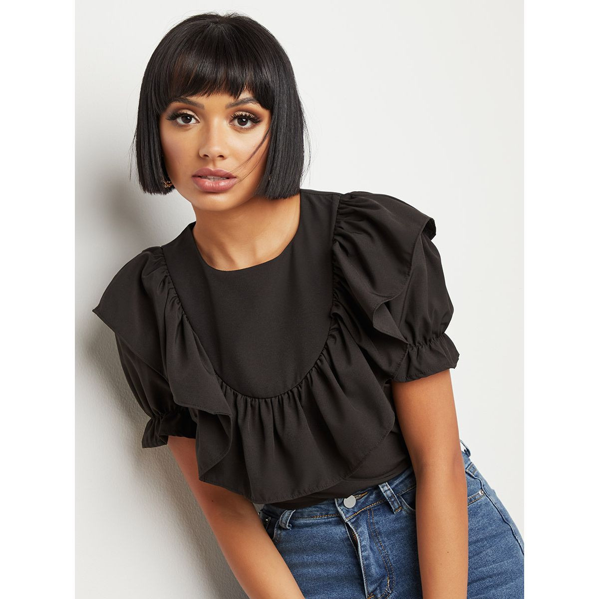 Styli Extreme Frill Puff Sleeves Top-women-clothing-shirtsandblouses-blouses-image-6