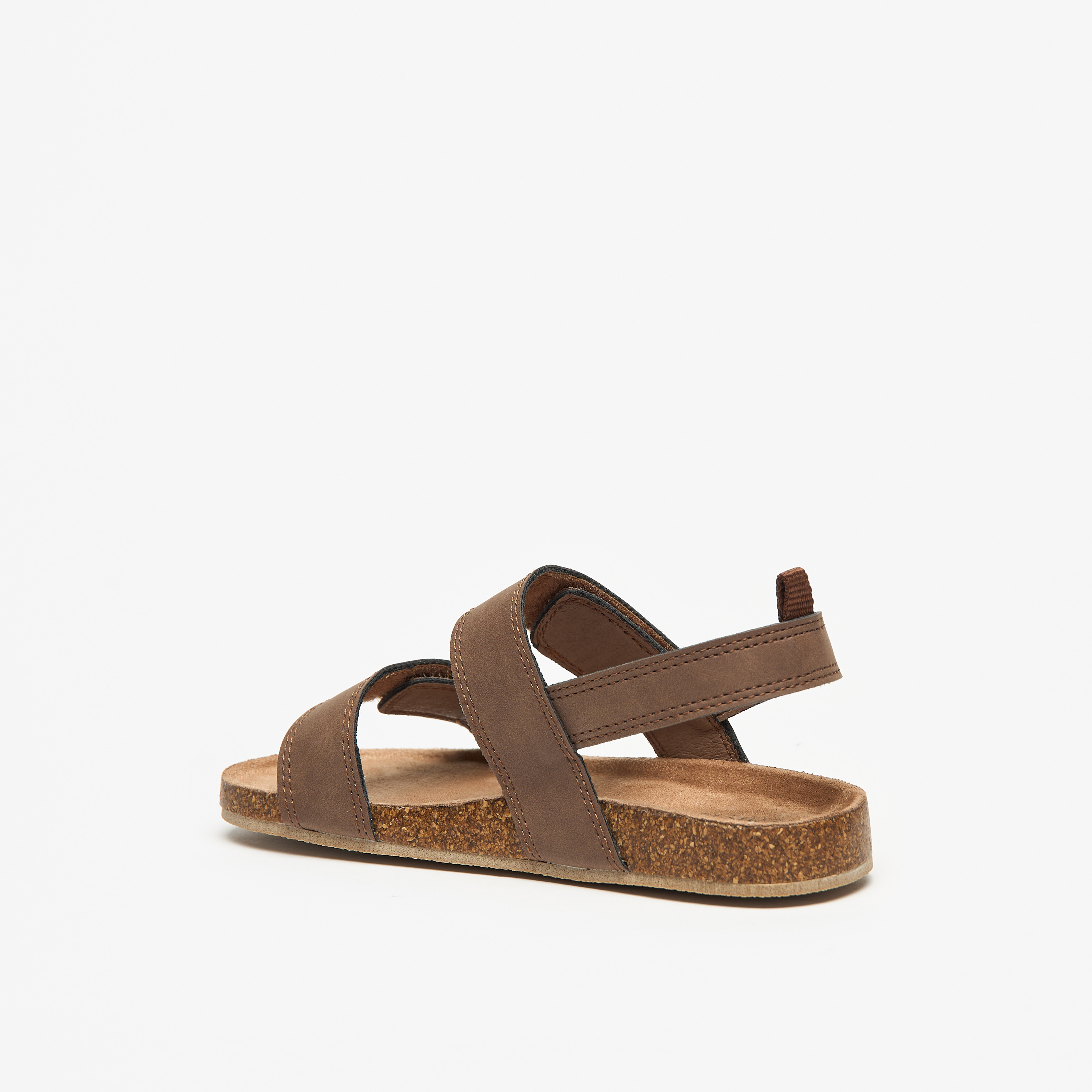 Juniors Boys Solid Hook and Loop Closure Sandals-boys-shoes-sandals-image-2