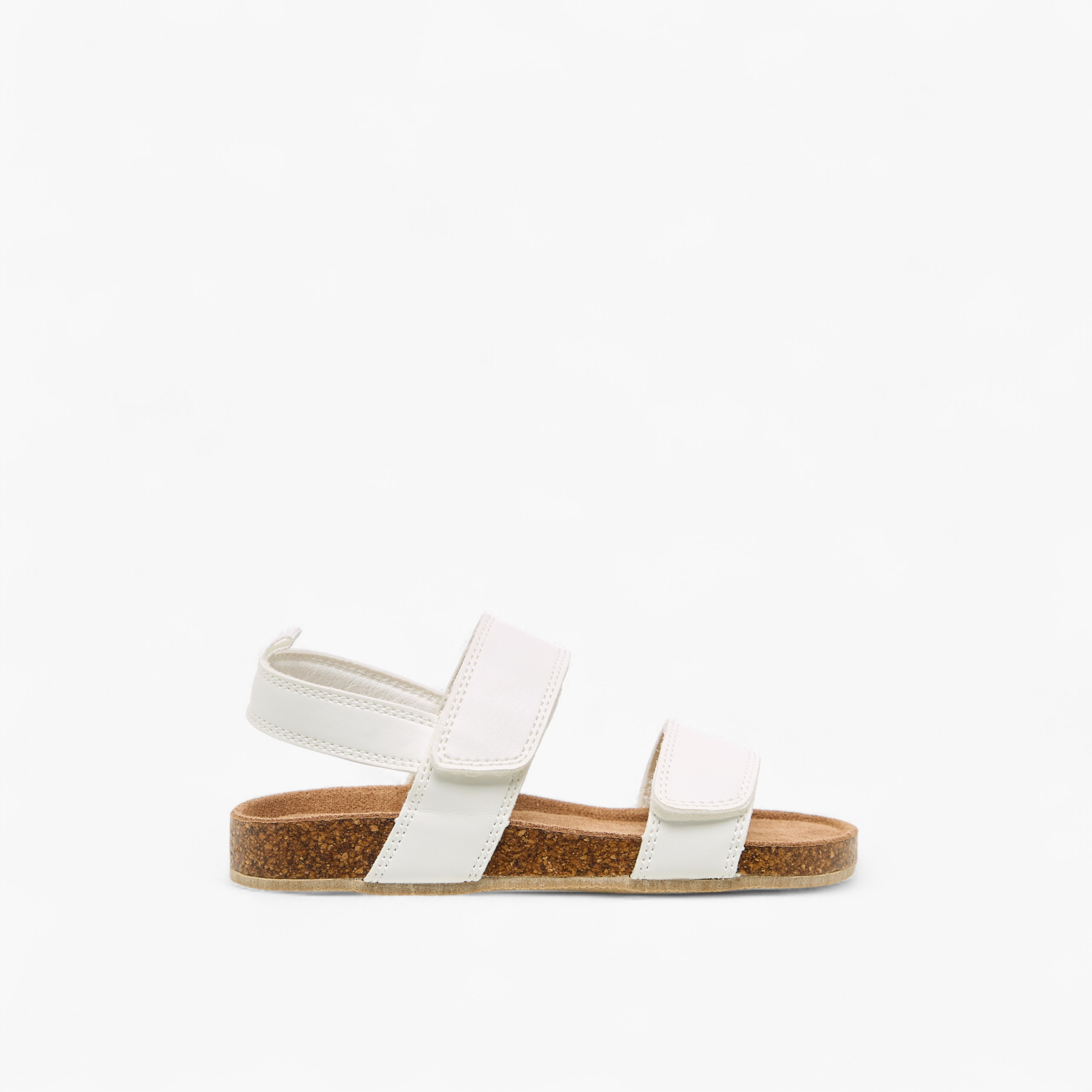 Juniors Boys Solid Hook and Loop Closure Sandals-boys-shoes-sandals-image-2