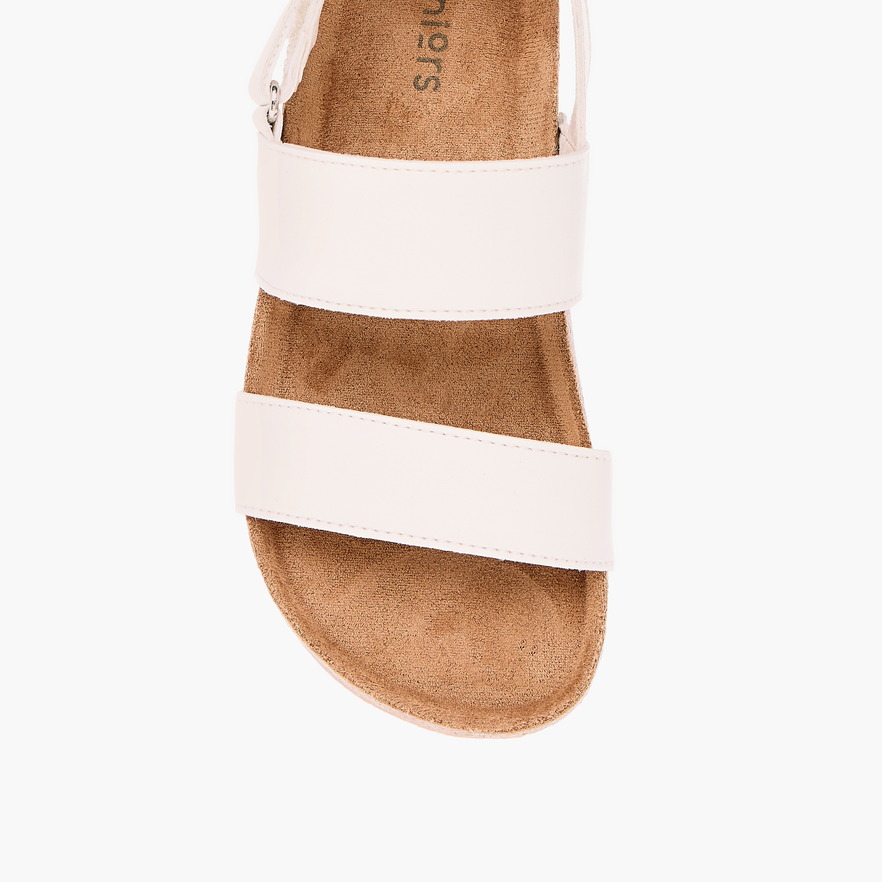 Juniors Solid Strappy Sandals with Hook and Loop Closure-boys-shoes-sandals-image-3