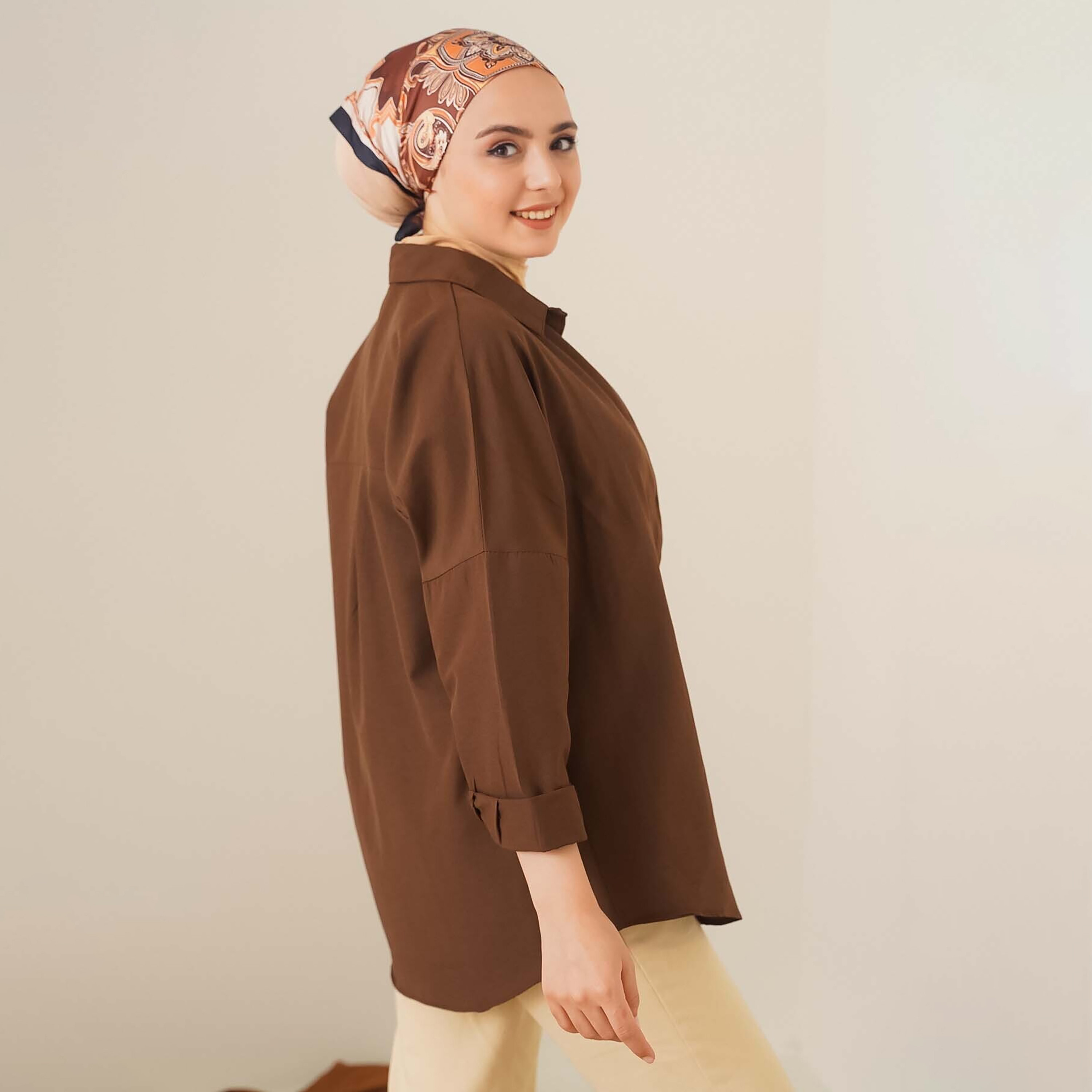 Bigdart Collared Women's Shirt with Hijab-women-clothing-shirtsandblouses-shirts-image-3