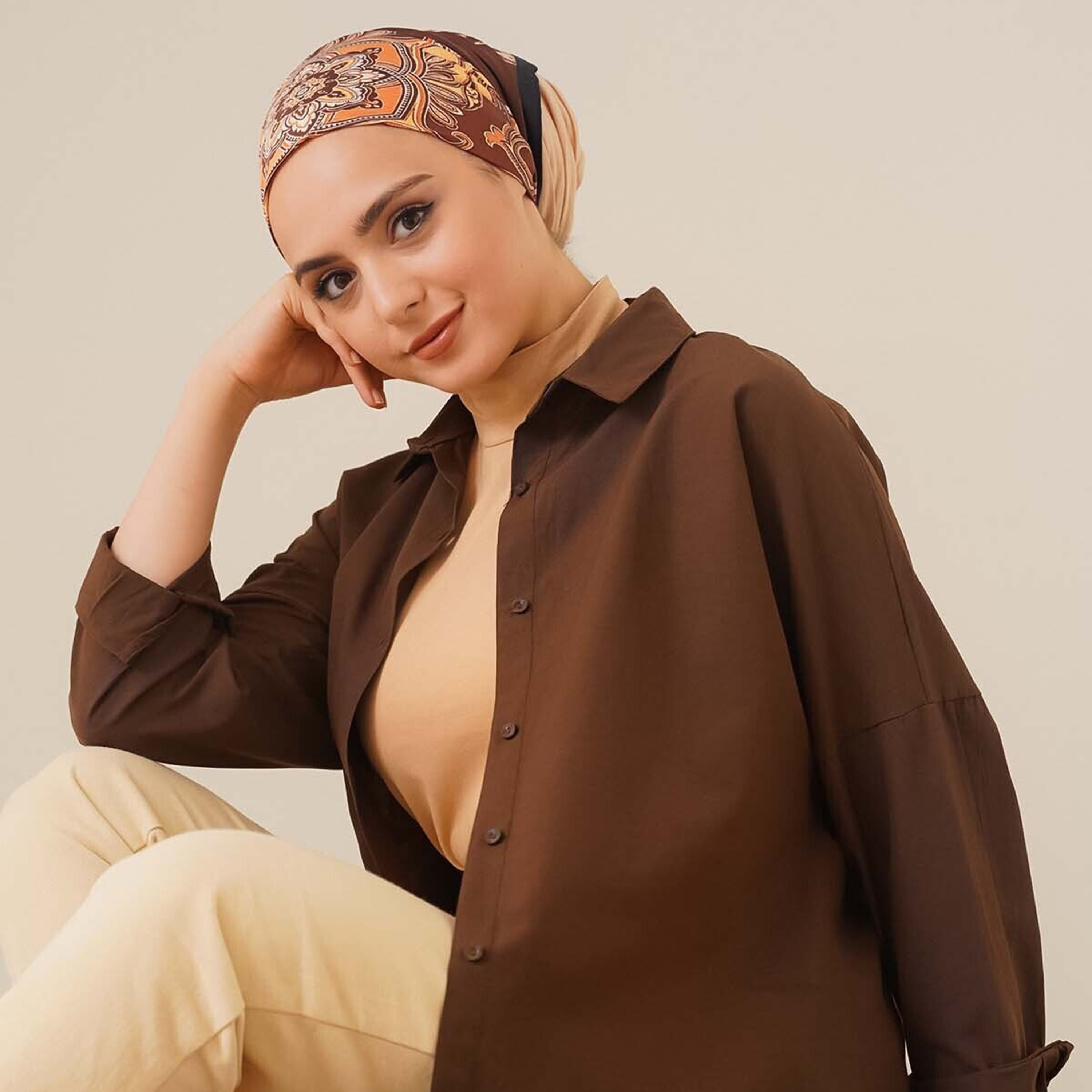 Bigdart Collared Women's Shirt with Hijab-women-clothing-shirtsandblouses-shirts-image-4