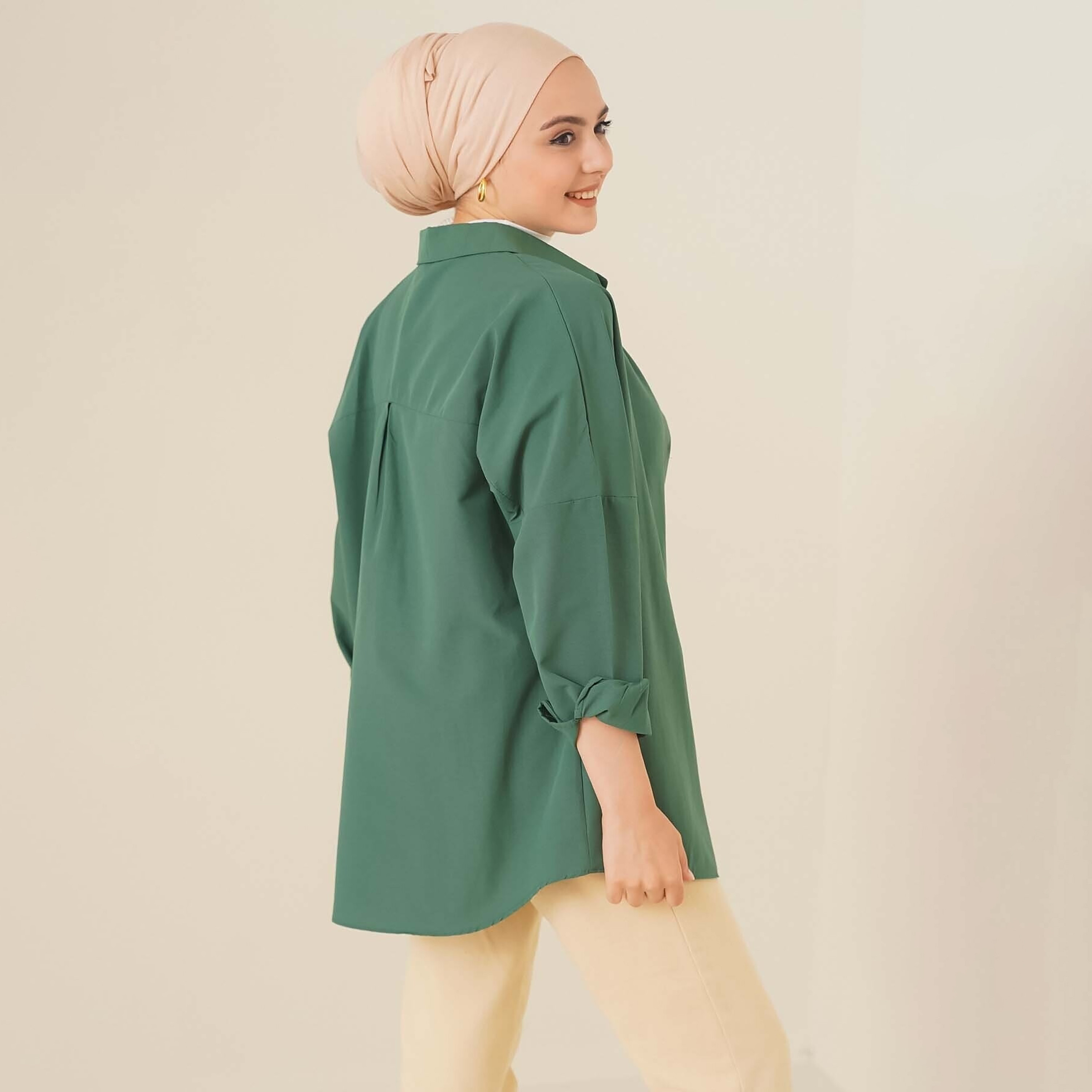 قميص نسائي بياقة مع حجاب من بيجدارت-women-clothing-shirtsandblouses-shirts-image-29