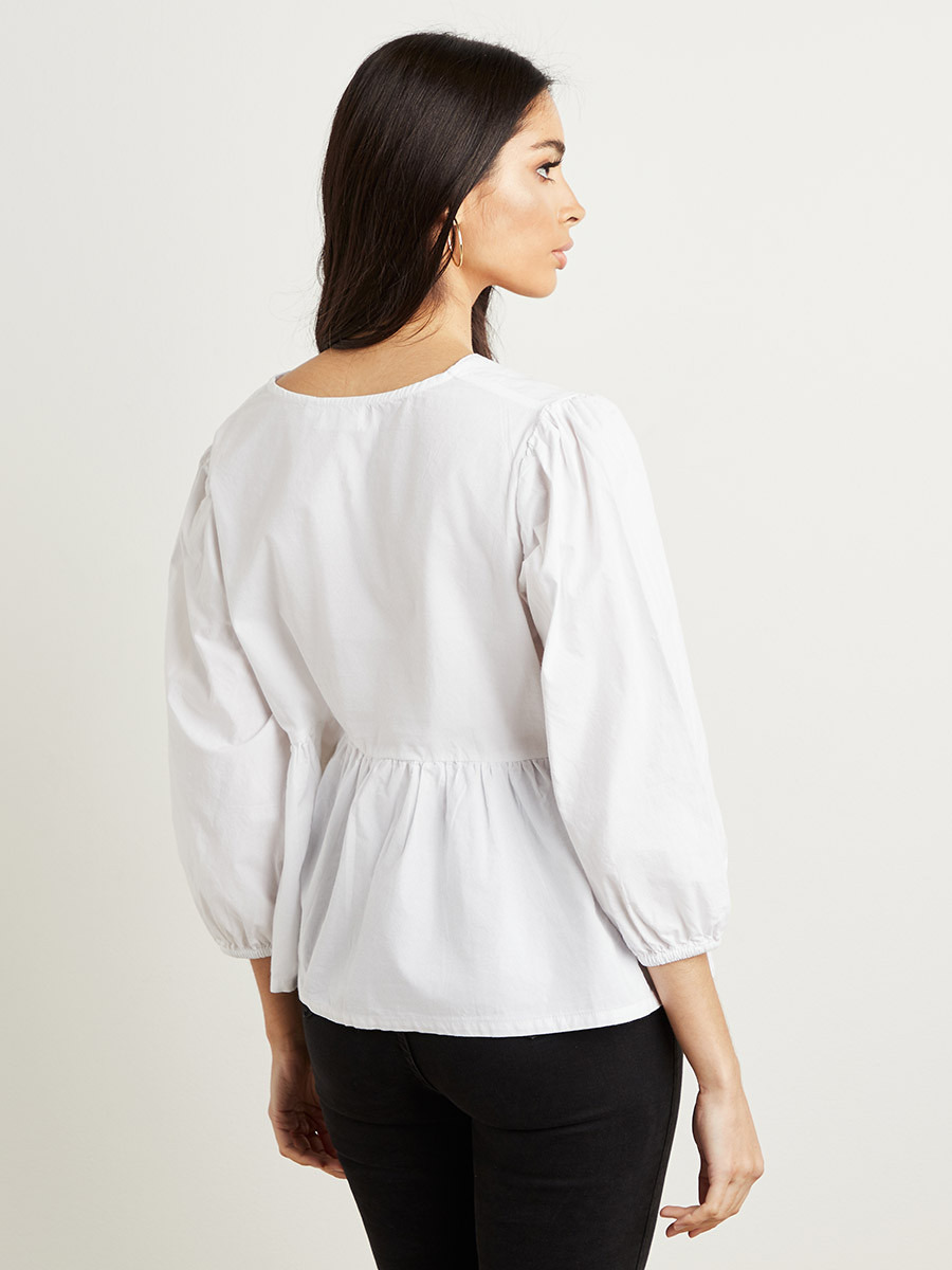 Styli Gathered Detail Peplum Top-women-clothing-shirtsandblouses-blouses-image-5