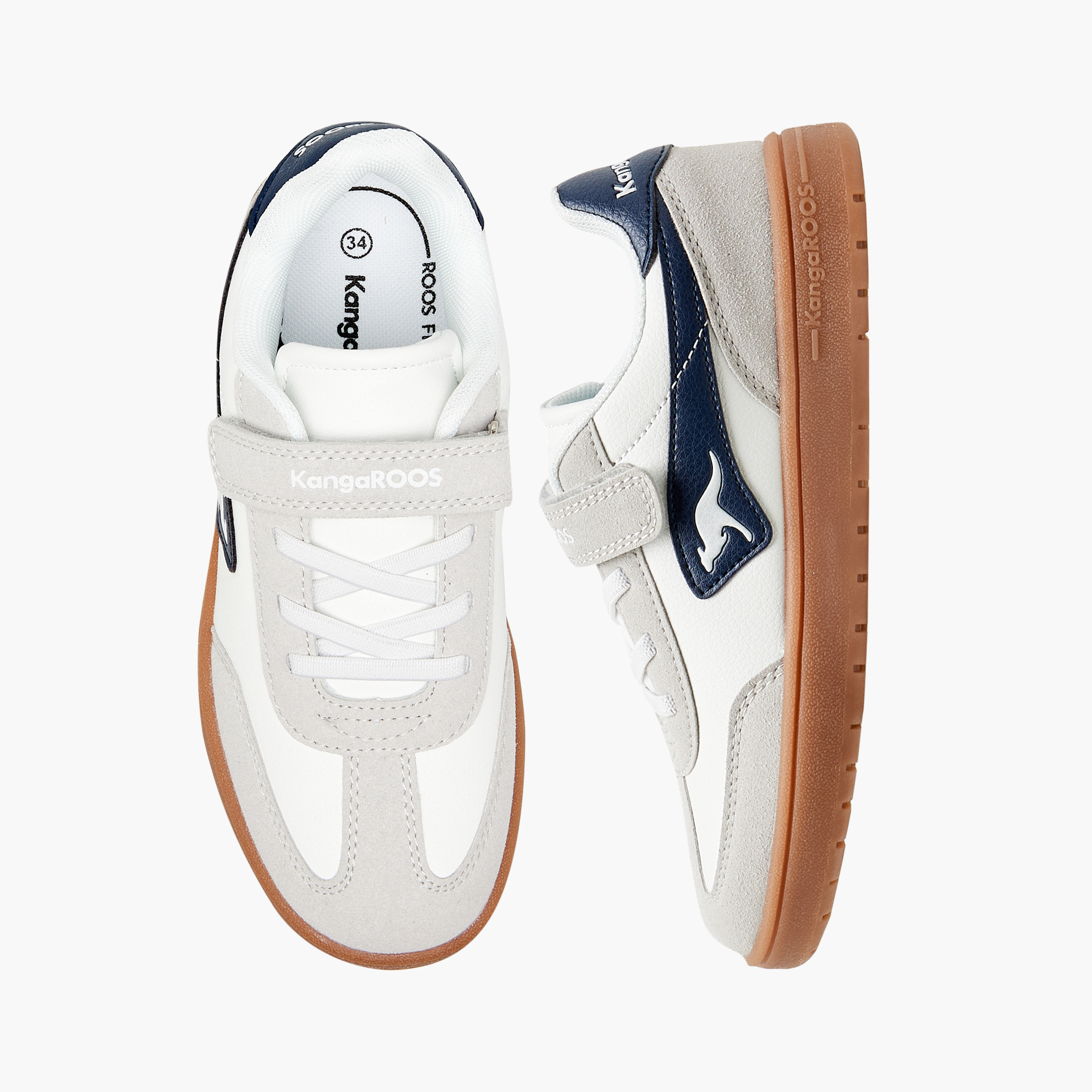 حذاء سنيكرز متعدد التصاميم بشريط إغلاق لاصق للأولاد من كانجاروز-boys-shoes-sneakers-image-1