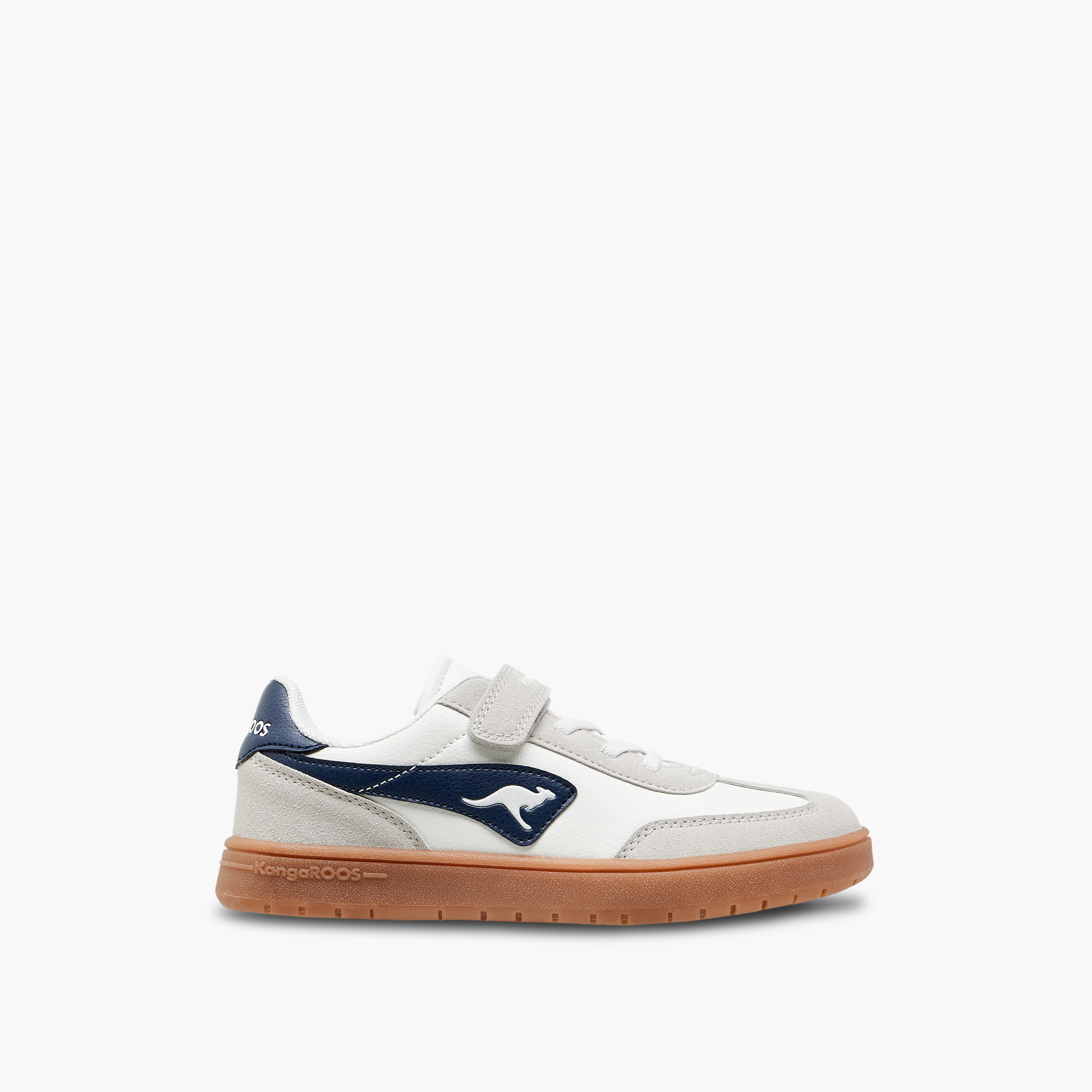 KangaROOS Boys' Panelled Sneakers with Hook and Loop Closure-boys-shoes-sneakers-image-3