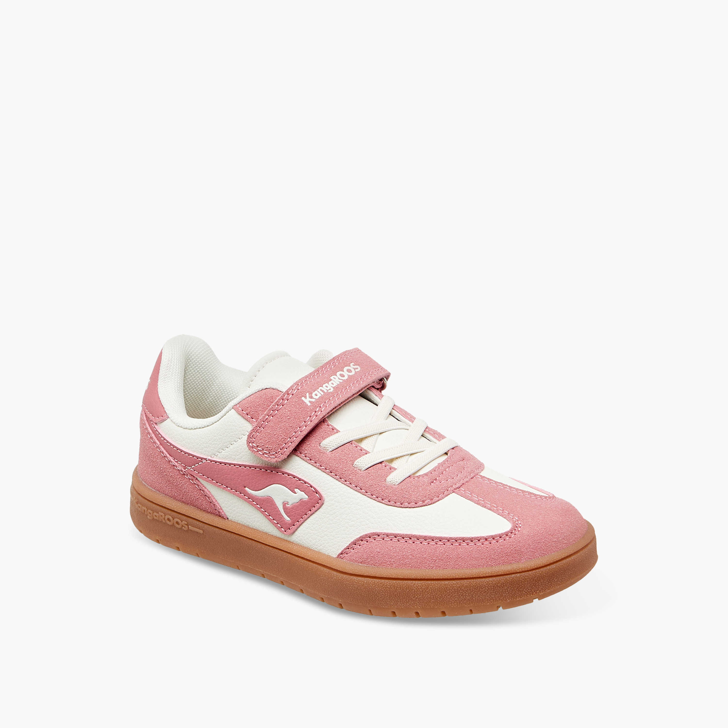 حذاء سنيكرز متعدد التصاميم بشريط إغلاق لاصق للبنات من كانجاروز-girls-shoes-sneakers-image-2
