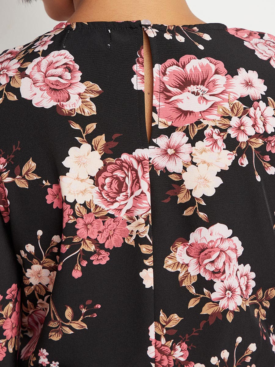 بلوزة قصيرة مطبوعة بأكمام طويلة من ستايلي-women-clothing-shirtsandblouses-blouses-image-5