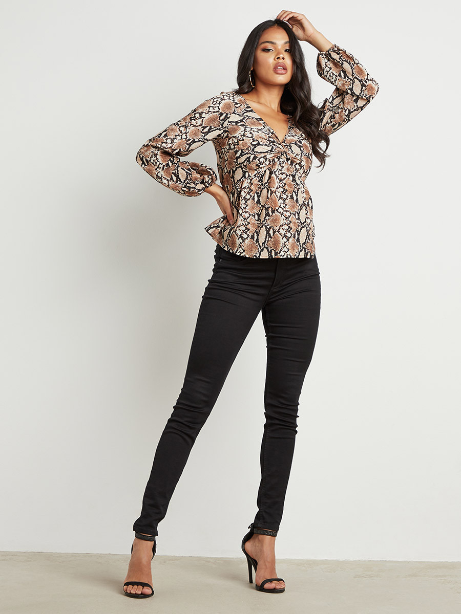 بلوزة مطبوعة بأكمام طويلة من ستايلي-women-clothing-shirtsandblouses-blouses-image-2