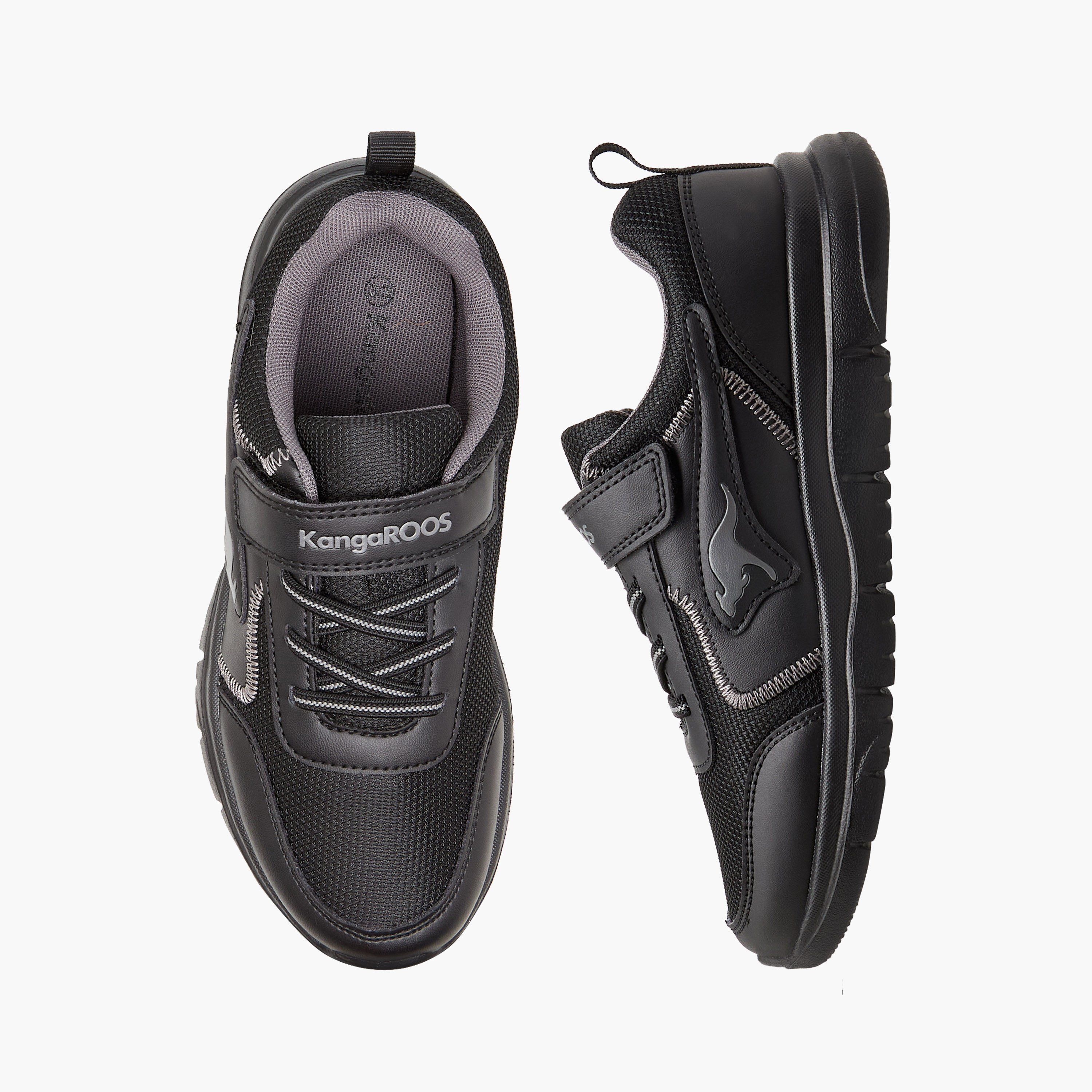 Kangaroos Boys Hook & Loop Breathable Walking Shoes-boys-shoes-sports-image-1