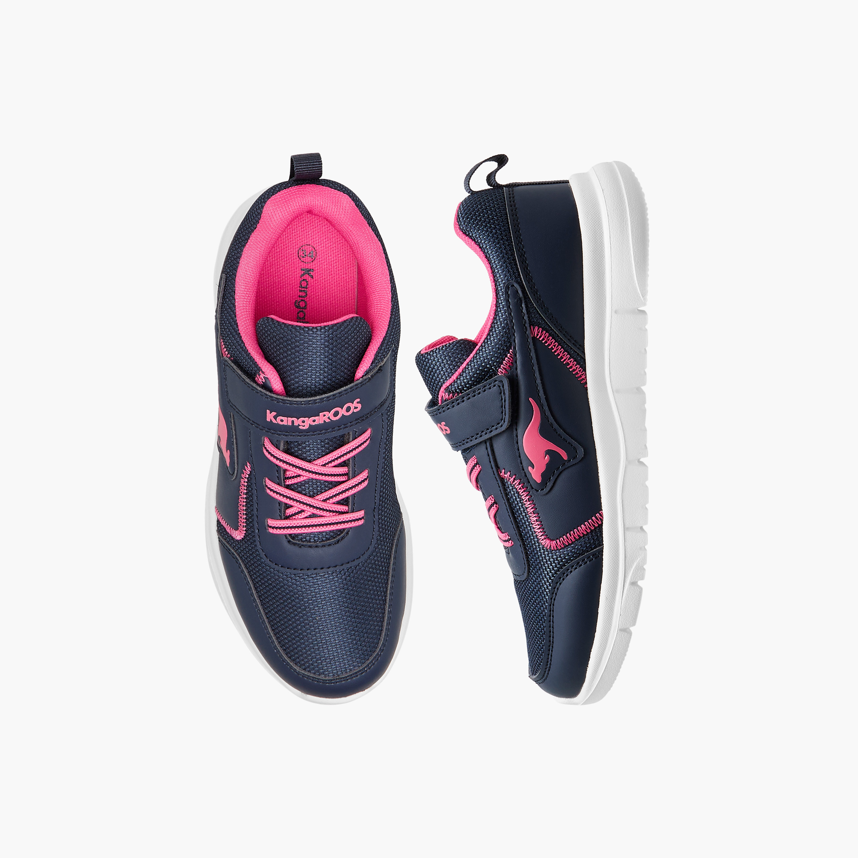 حذاء مشي بشريط لاصق للبنات من كانجاروس-girls-shoes-sports-image-6