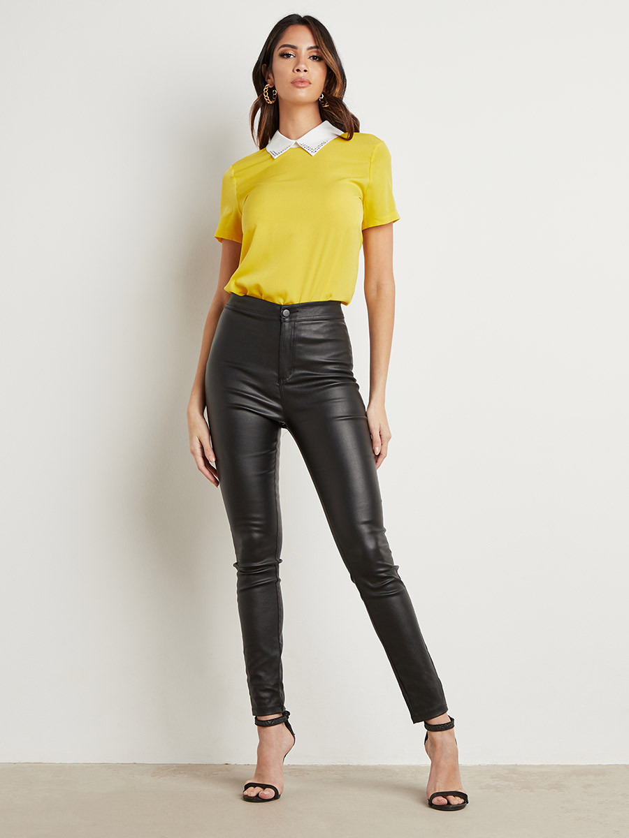 بلوزة بأكمام قصيرة من ستايلي-women-clothing-shirtsandblouses-blouses-image-2