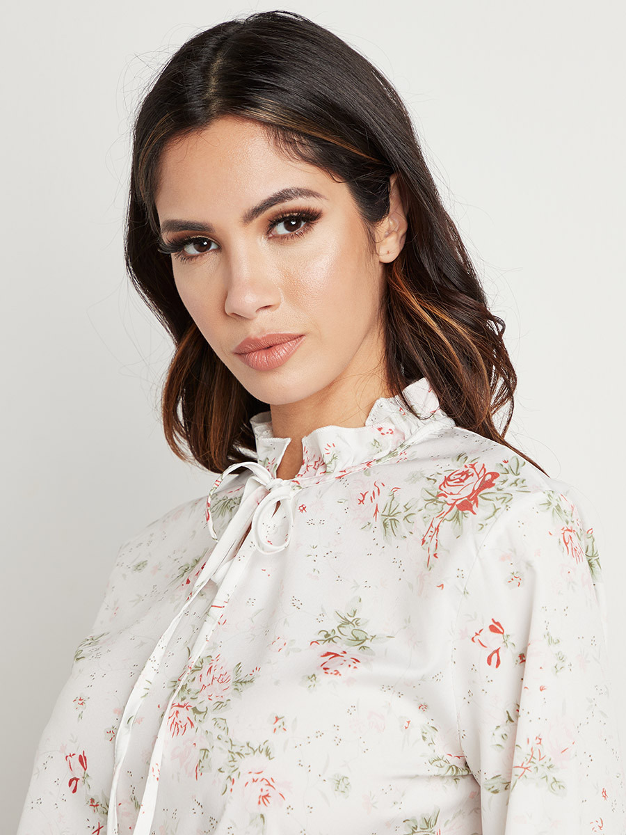 بلوزة مطبوعة بأكمام طويلة من ستايلي-women-clothing-shirtsandblouses-blouses-image-4
