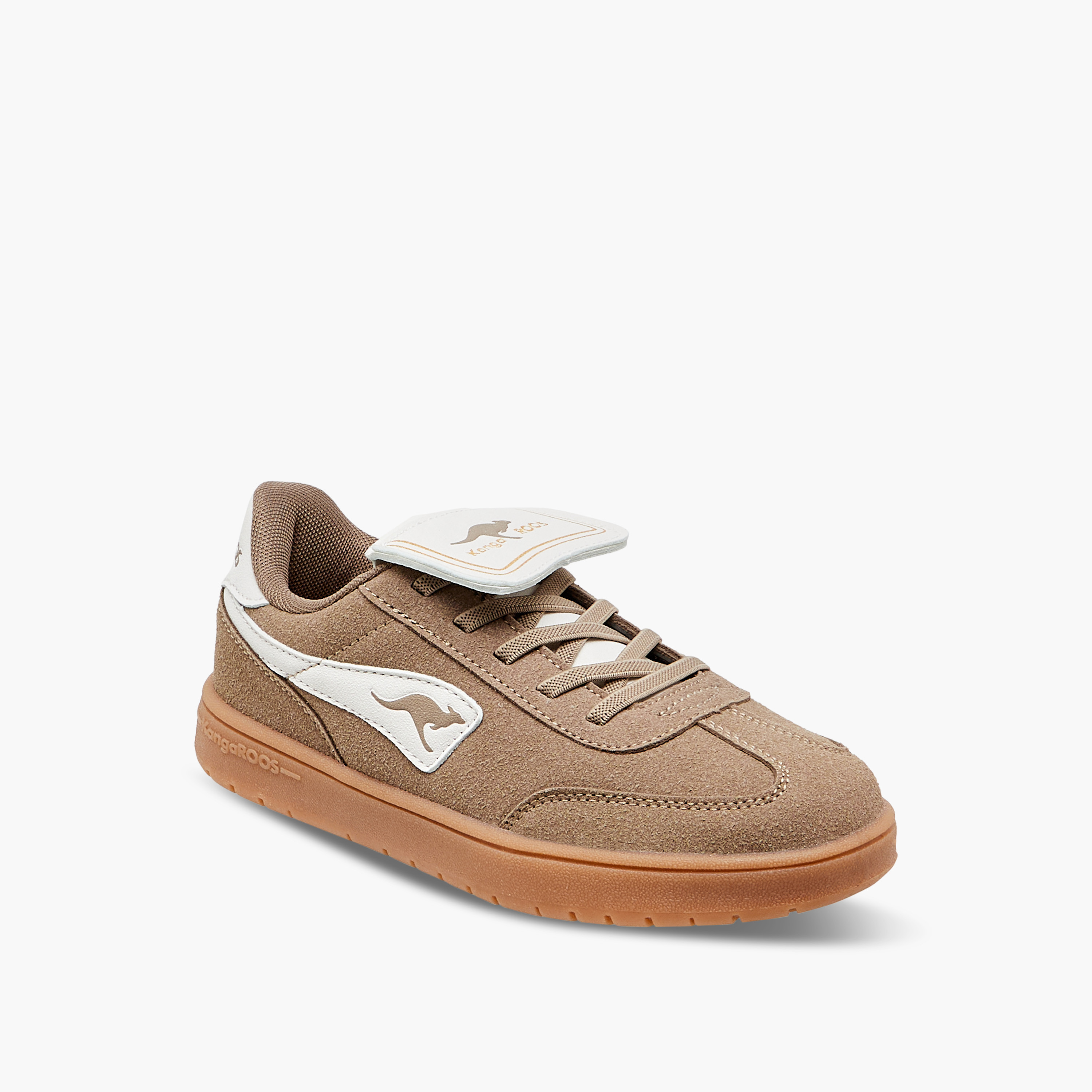 حذاء سنيكرز بشريط إغلاق لاصق وزخارف شعار للأولاد من كانجاروز-boys-shoes-sneakers-image-2