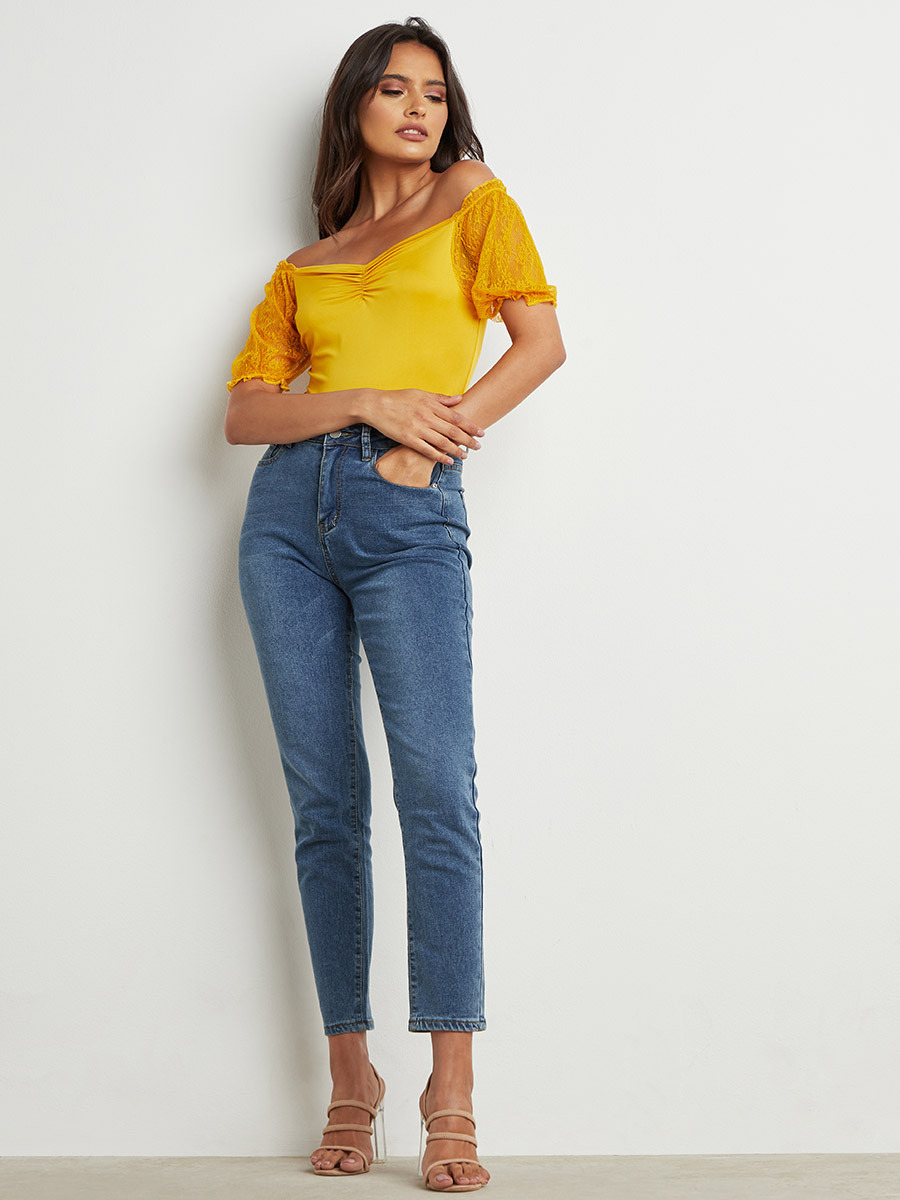 بلوزة بأكمام منفوخة من ستايلي-women-clothing-shirtsandblouses-blouses-image-2