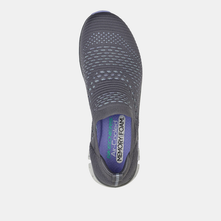 Skechers Women's Textured Slip-On Walking Shoes - GLIDE STEP