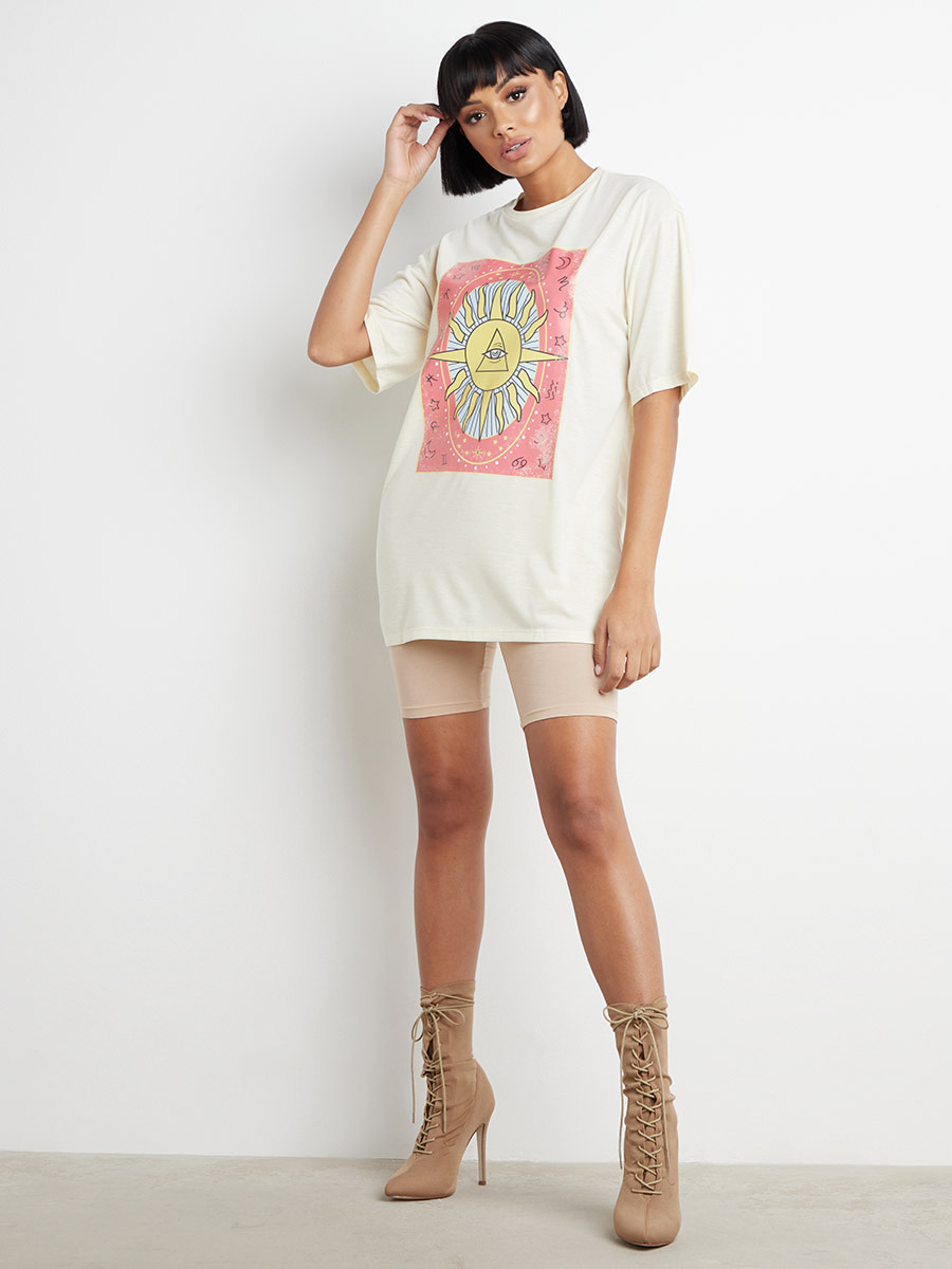 تيشيرت مطبوع بقصة واسعة من ستايلي-women-clothing-tshirts-image-3