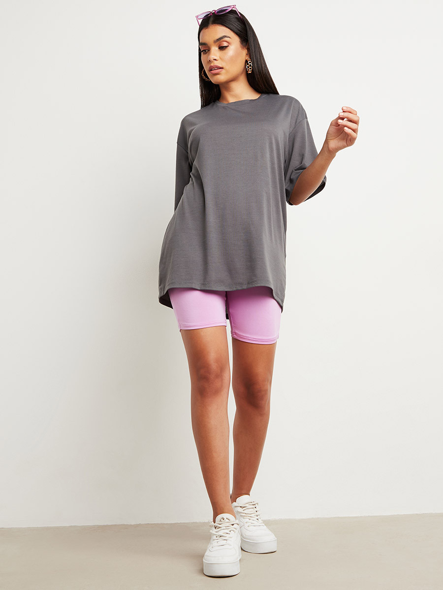 تيشيرت مطبوع بقصة واسعة من ستايلي-women-clothing-tshirts-image-4