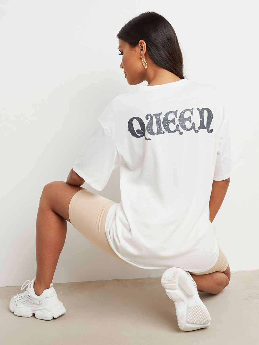 تيشيرت مطبوع بقصة واسعة من ستايلي-women-clothing-tshirts-image-1