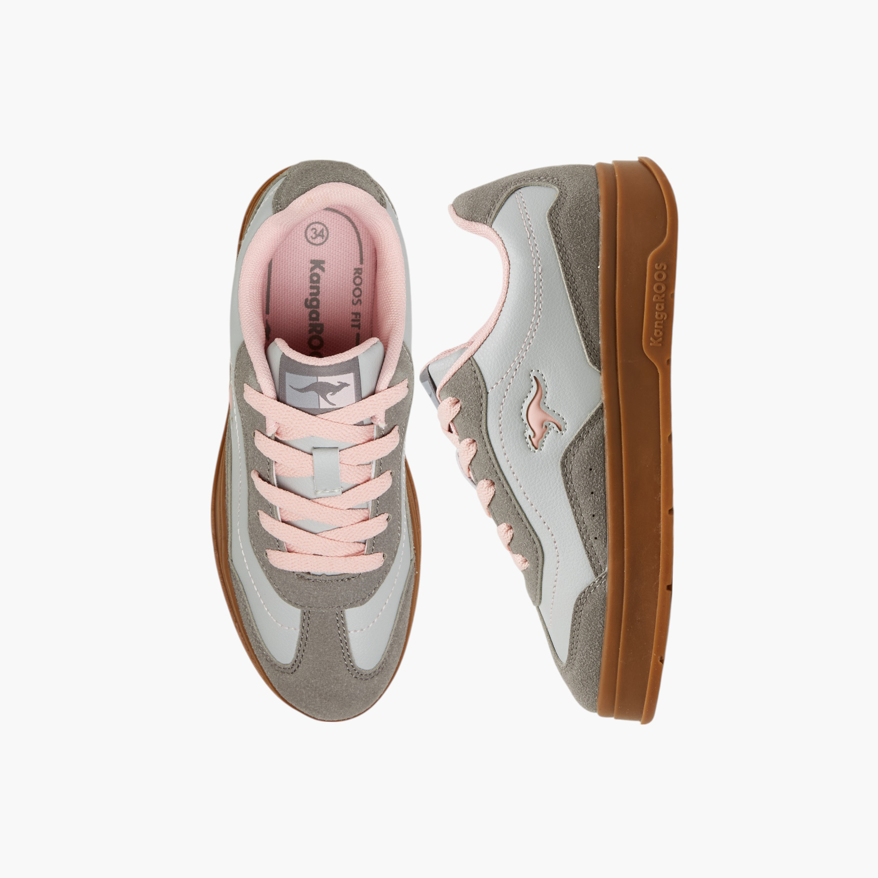 حذاء سنيكرز برباط إغلاق للبنات من كانجاروز-girls-shoes-sneakers-image-6