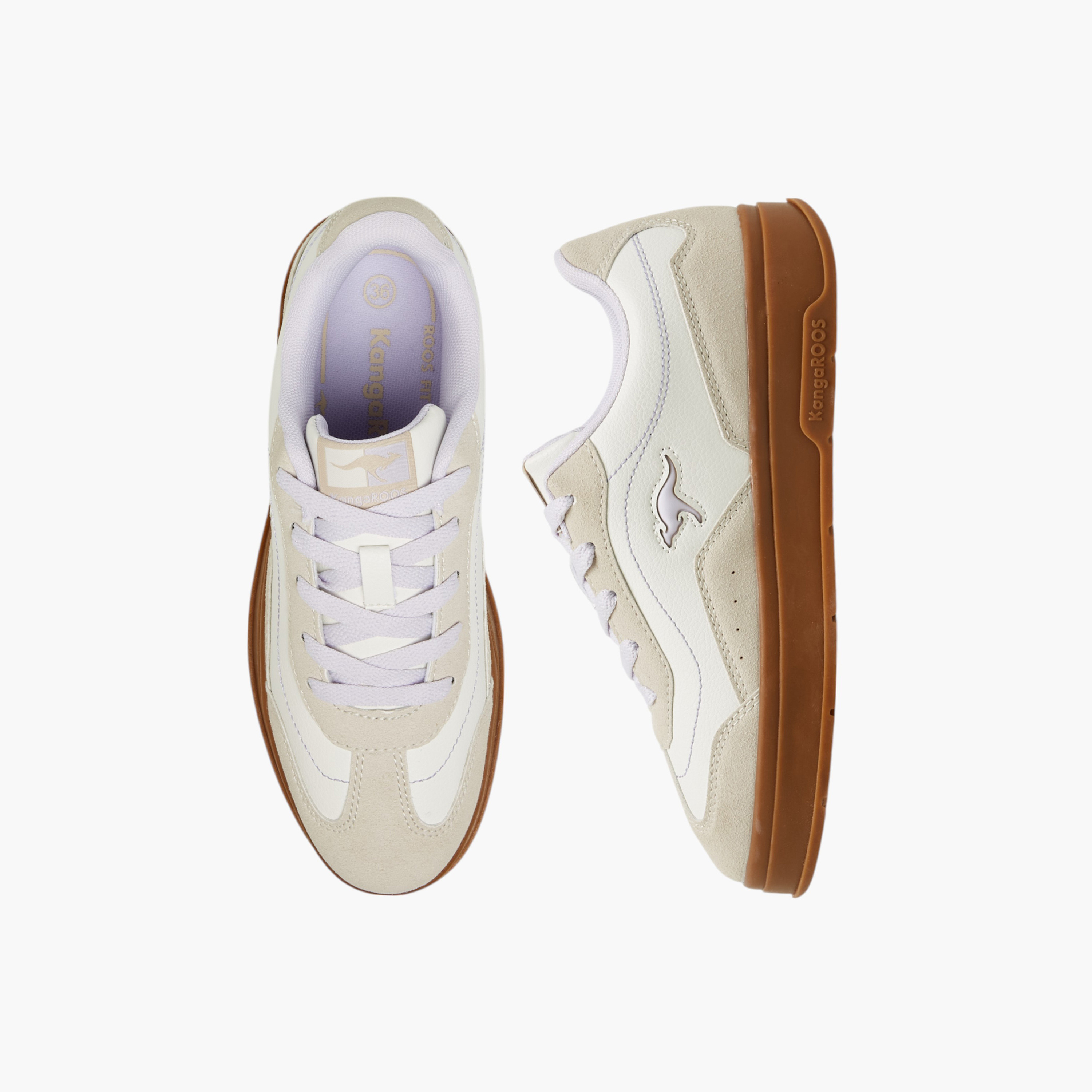 حذاء سنيكرز برباط إغلاق للبنات من كانجاروز-girls-shoes-sneakers-image-1