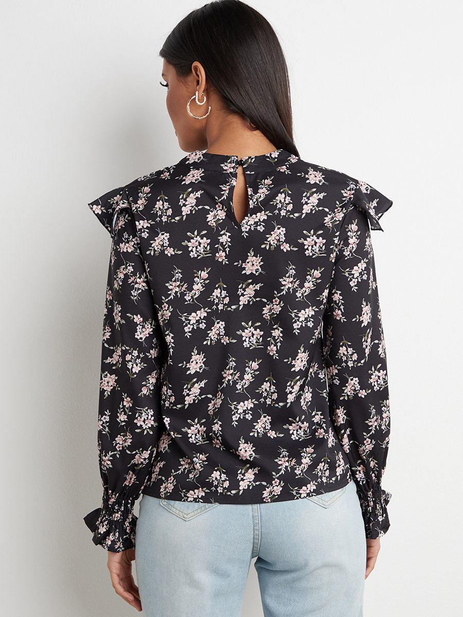 بلوزة مطبوعة بأكمام طويلة من ستايلي-women-clothing-shirtsandblouses-blouses-image-4
