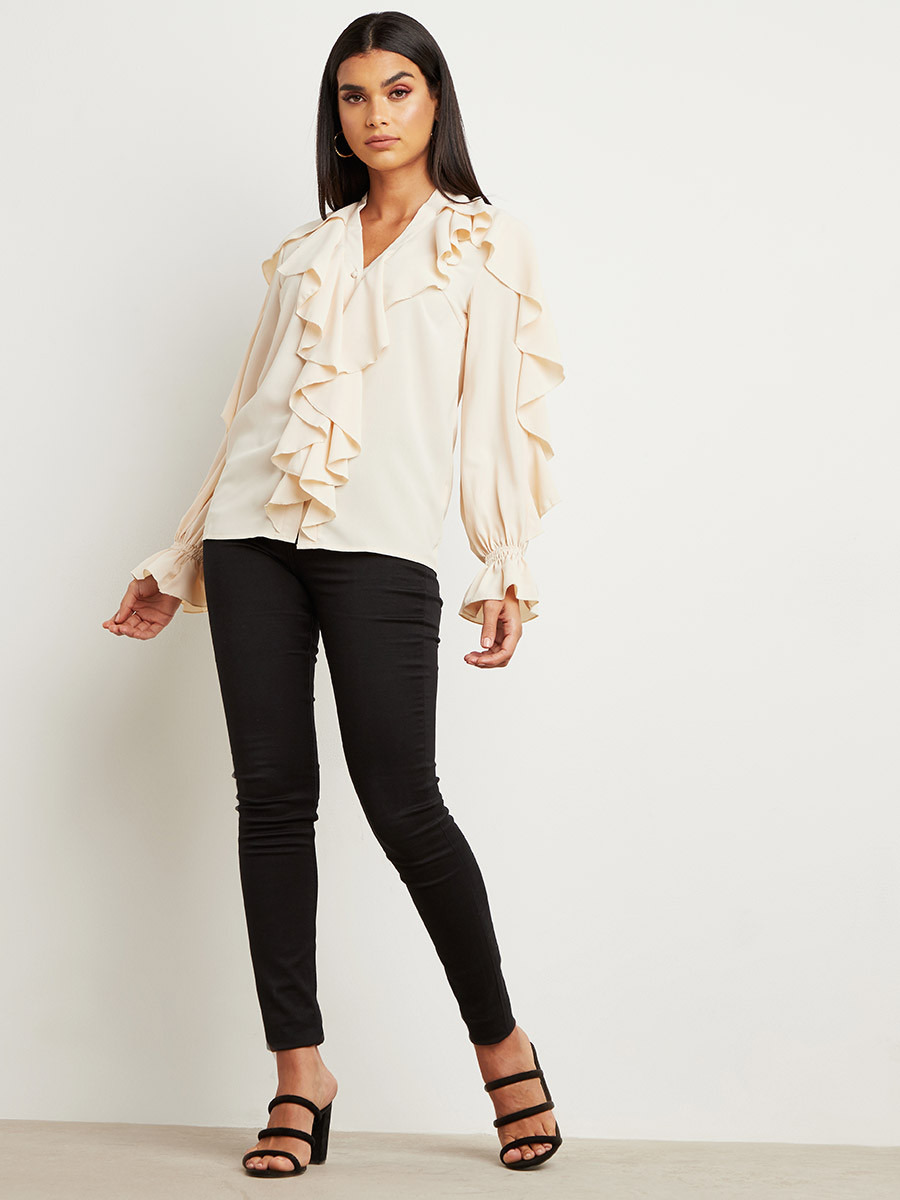 بلوزة بتفاصيل كشكش من ستايلي-women-clothing-shirtsandblouses-blouses-image-2
