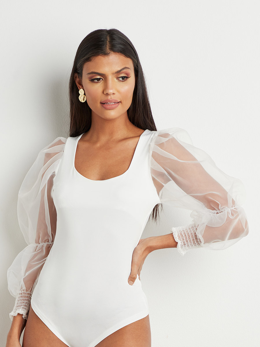 بودي سوت بأكمام شبكية من ستايلي-women-clothing-tshirts-image-3