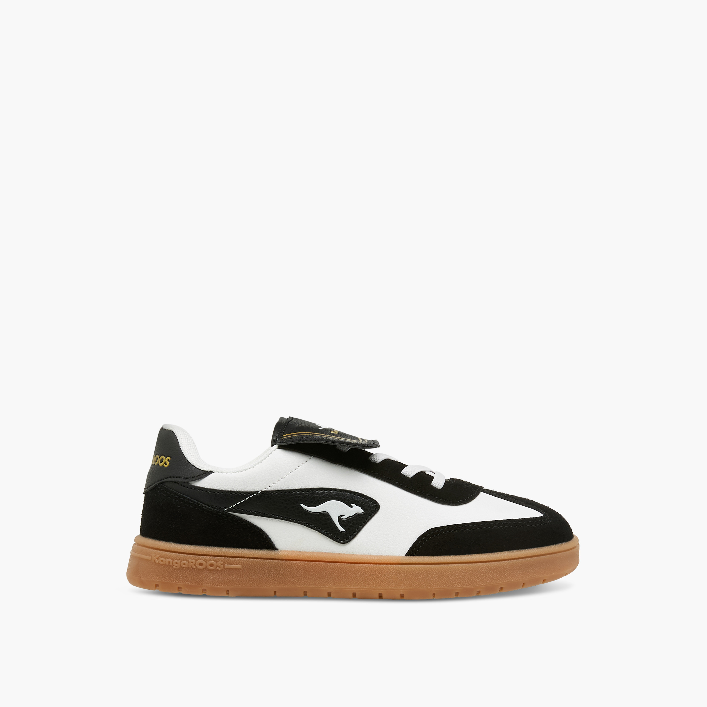 KangaROOS Boys' Panelled Sneakers with Hook and Loop Closure-boys-shoes-sneakers-image-3