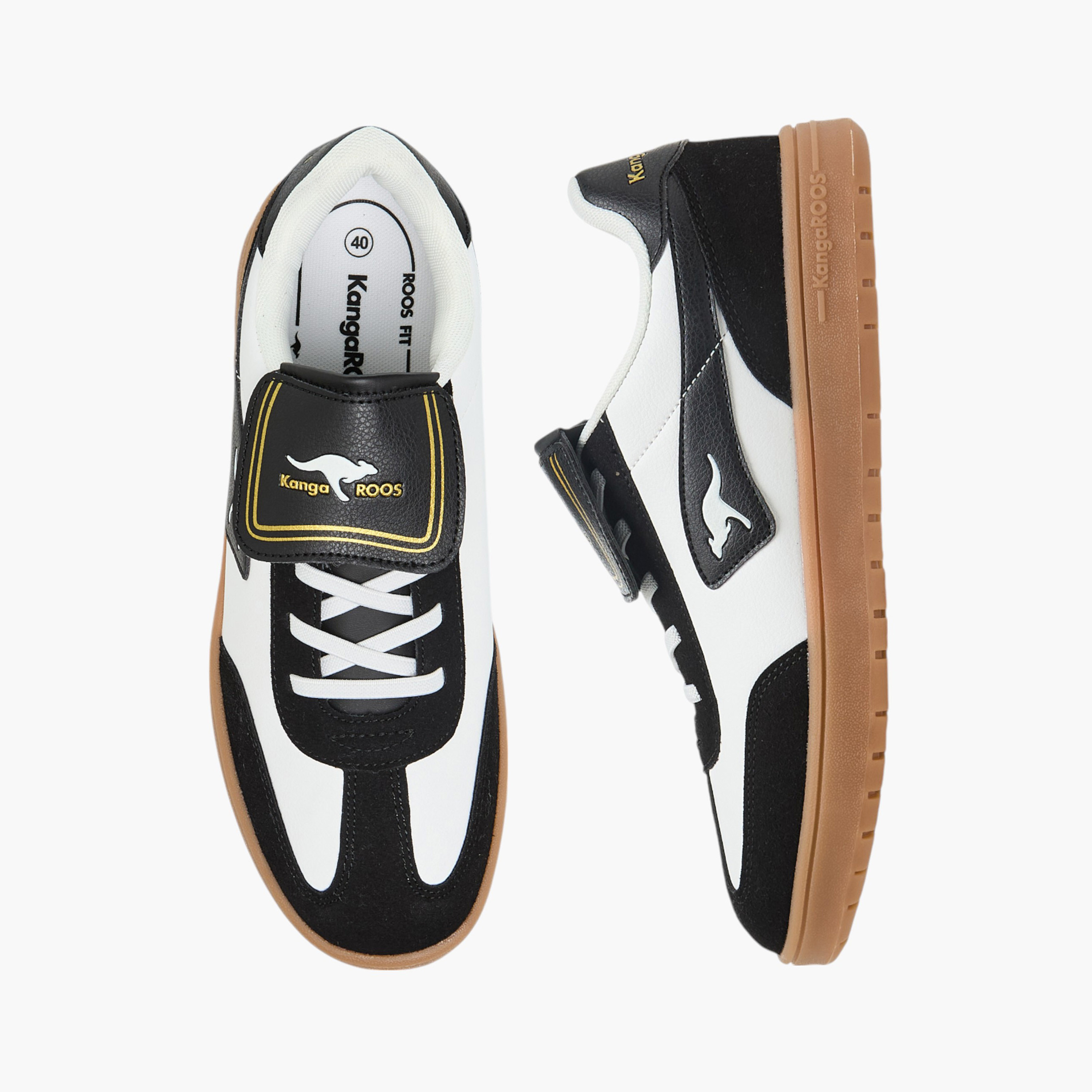 KangaROOS Women's Colourblock Sneakers with Hook and Loop Closure-women-shoes-sneakers-image-1