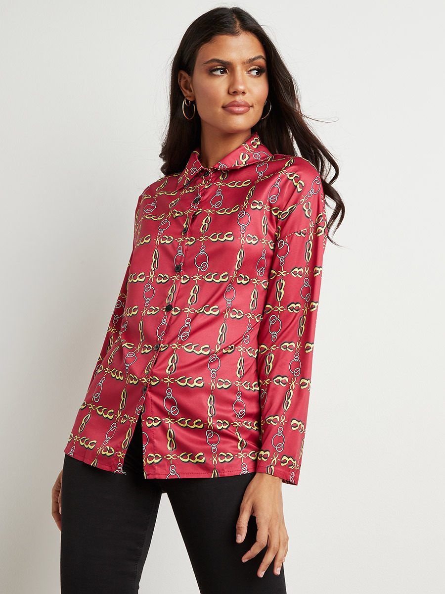 قميص مطبوع بأكمام طويلة من ستايلي-women-clothing-shirtsandblouses-blouses-image-2