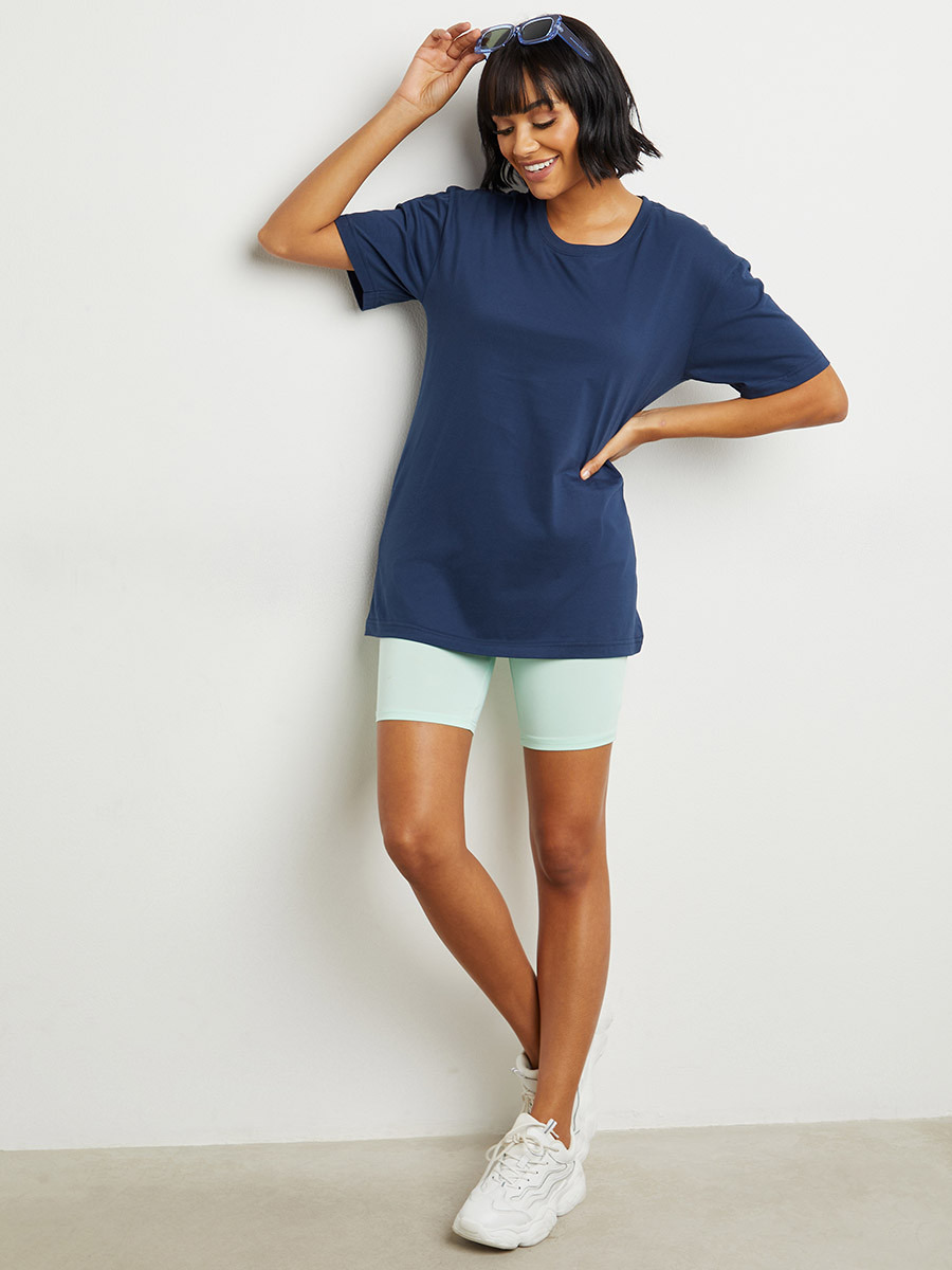 تيشيرت مطبوع بقصة واسعة من ستايلي-women-clothing-tshirts-image-2
