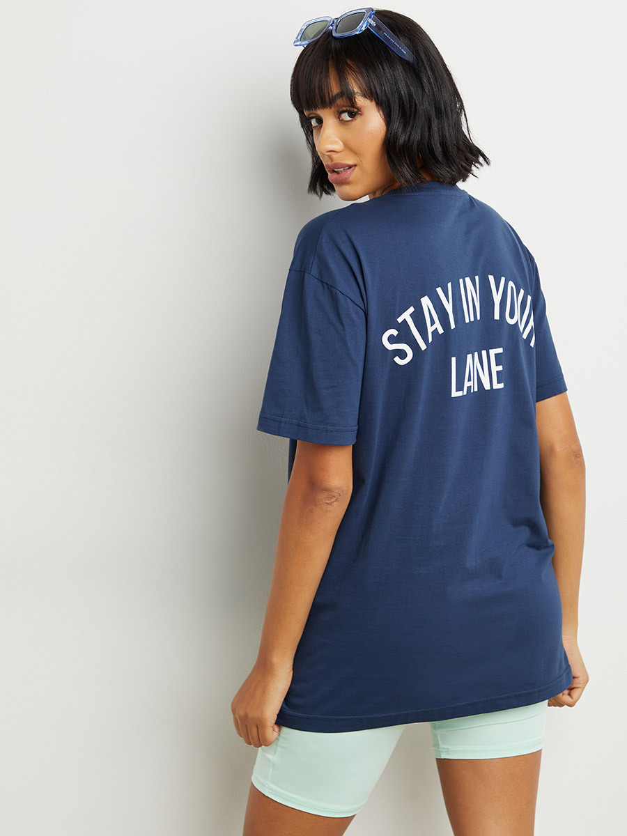 تيشيرت مطبوع بقصة واسعة من ستايلي-women-clothing-tshirts-image-4