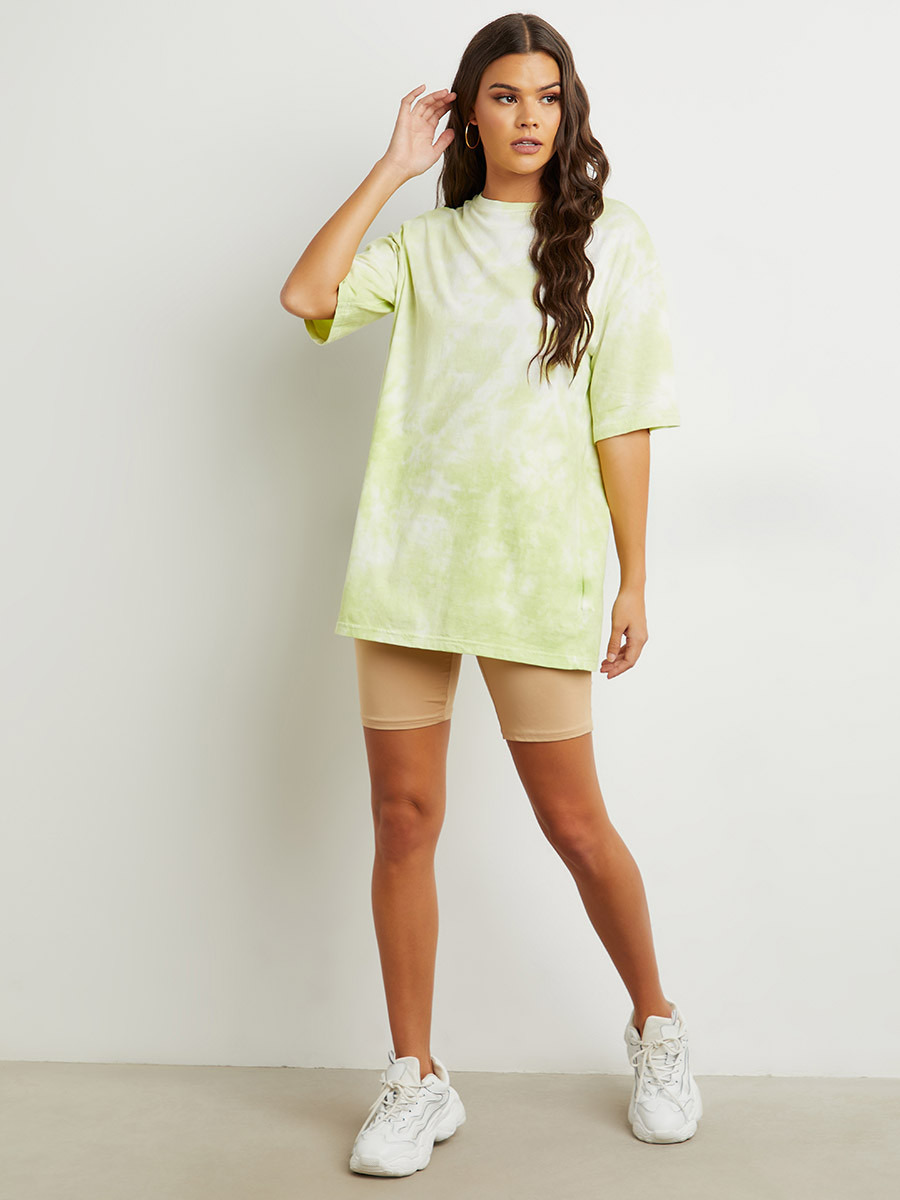 تيشيرت مصبوغ بقصة واسعة من ستايلي-women-clothing-tshirts-image-2