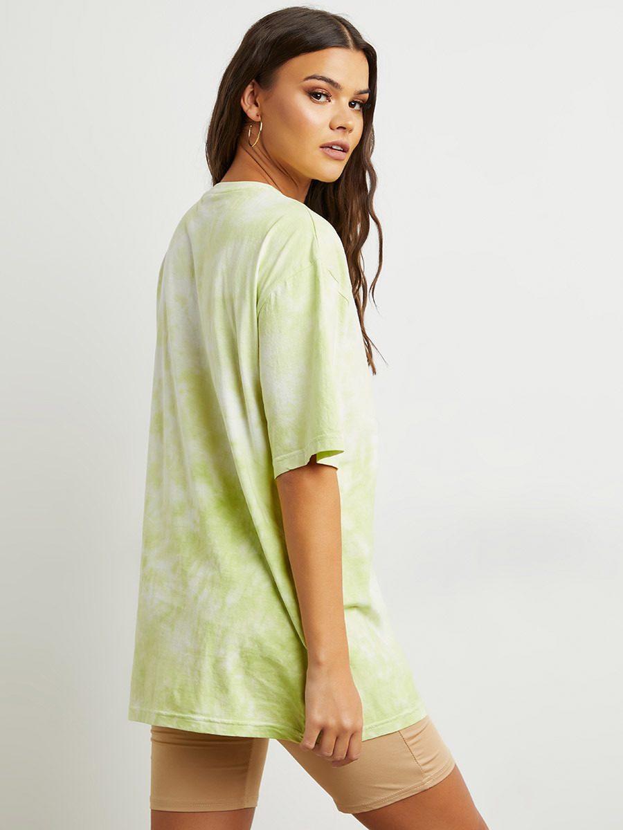 تيشيرت مصبوغ بقصة واسعة من ستايلي-women-clothing-tshirts-image-4