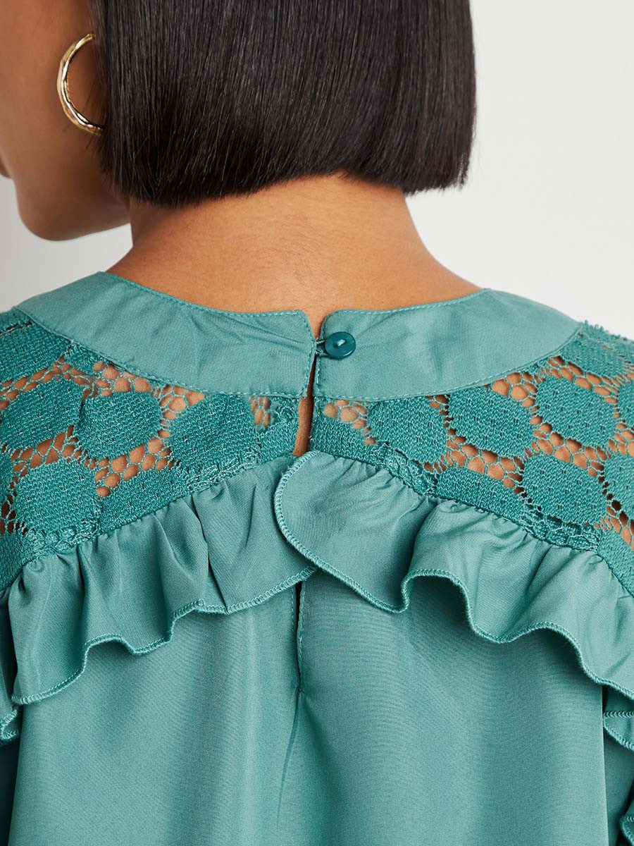 Styli Lace Shoulder Insert High Neck Blouse-women-clothing-shirtsandblouses-blouses-image-5