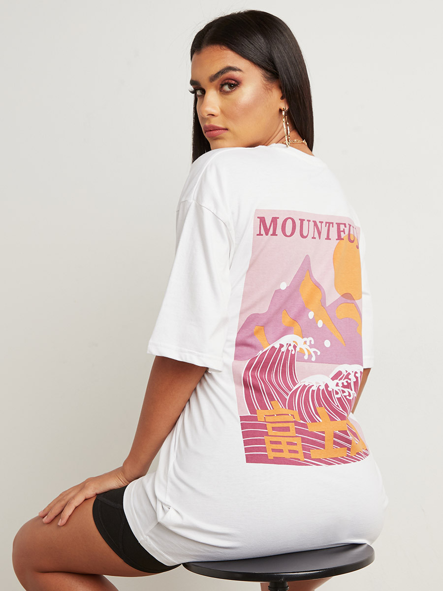 Mountfuji Back Graphic Print Oversized T-Shirt-PROMO_CP_OM_B2FOR9_20241001-image-1