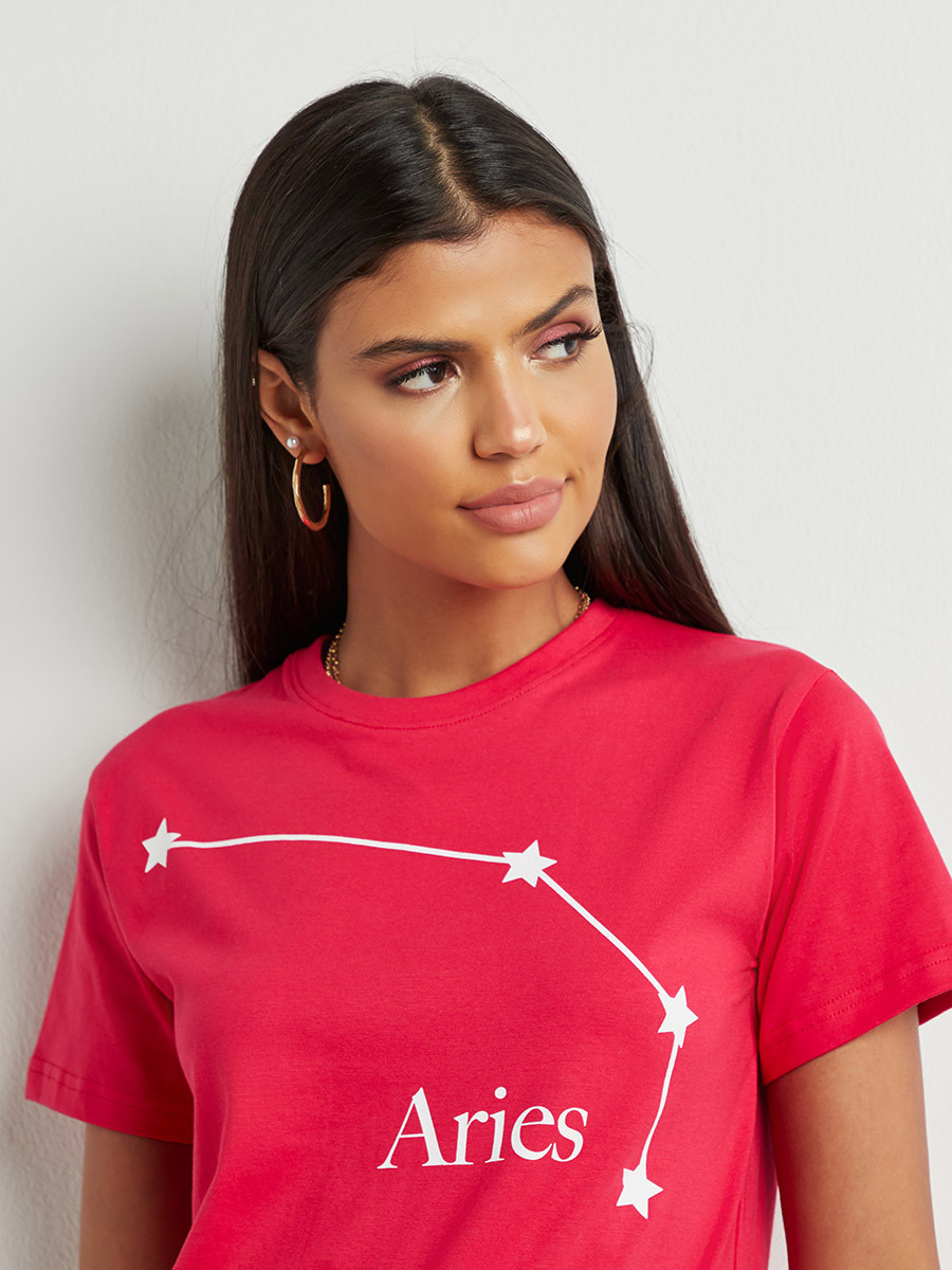 تيشيرت مطبوع بقصة واسعة من ستايلي-women-clothing-tshirts-image-4