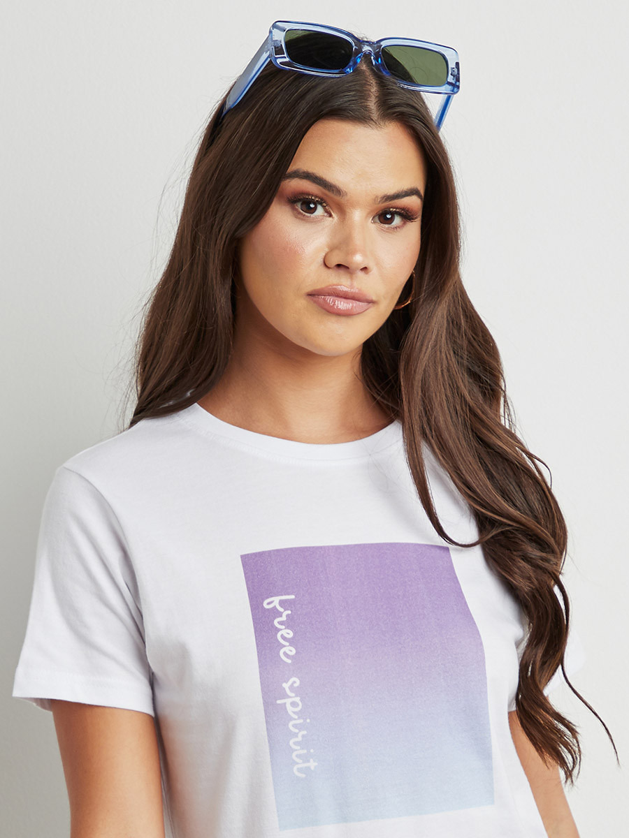تيشيرت مطبوع بقصة واسعة من ستايلي-women-clothing-tshirts-image-5