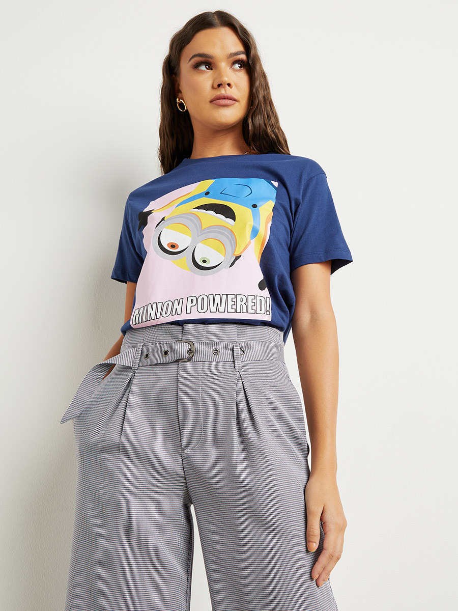 تيشيرت مطبوع بقصة واسعة من ستايلي-women-clothing-tshirts-image-1